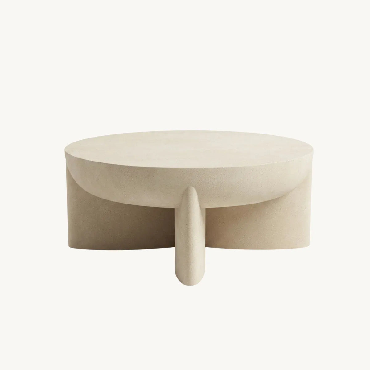 Interior Ave - Zelda Sculptural Stone Coffee Table - Sand Textured Finish-Furniture > Living Room > Coffee Tables-PEROZ Accessories