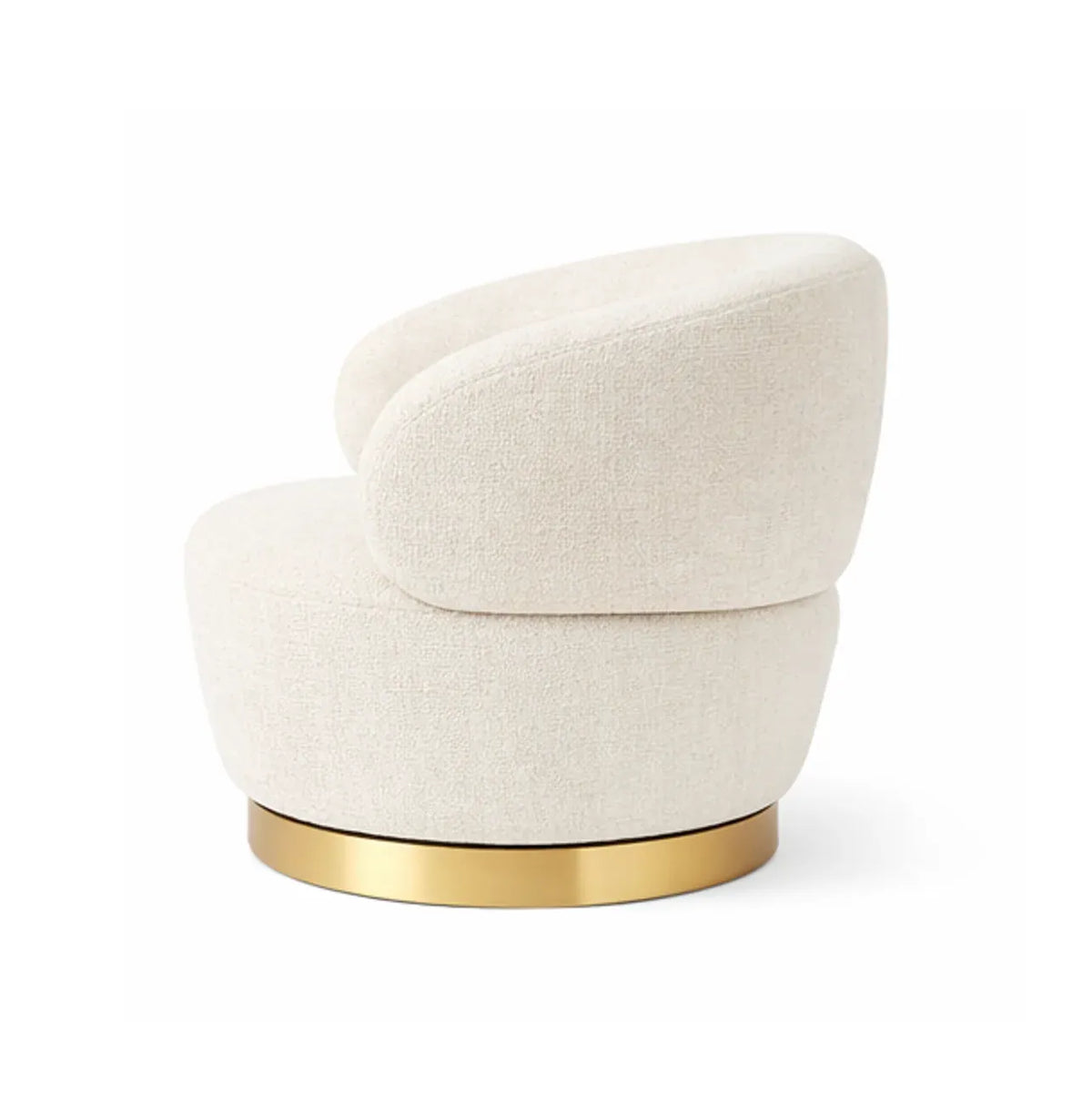 Interior Ave - Luna Swivel Armchair - Vanilla Oat-Furniture > Bar Stools & Chairs > Arm Chairs & Recliners-PEROZ Accessories