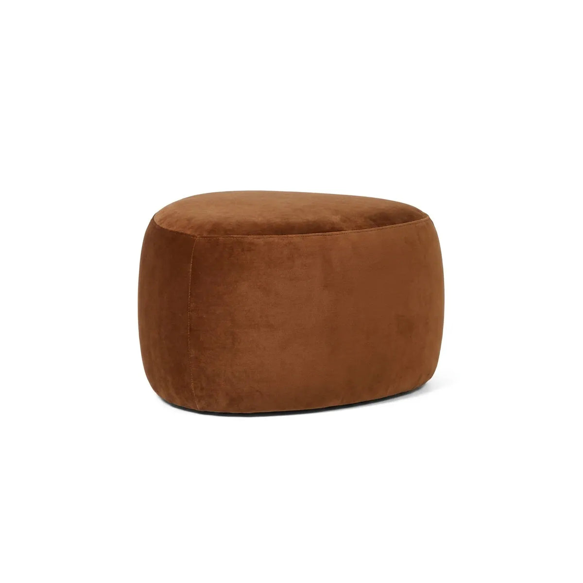 Interior Ave - Cove Pebble Ottoman - Cinnamon-Furniture > Living Room > Ottomans & Footstools-PEROZ Accessories