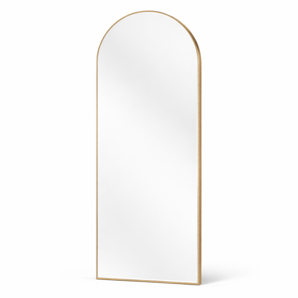 Interior Ave - Halo Arched Floor Length Mirror – Gold | Signature Series-Home & Garden > Decor > Mirrors-PEROZ Accessories