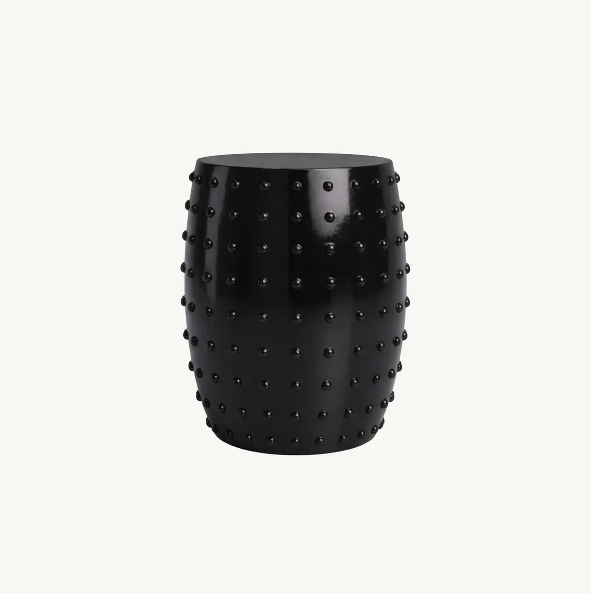 Interior Ave - Atelier Noir Studded Side Table - Black-Furniture > Living Room > Side Tables-PEROZ Accessories