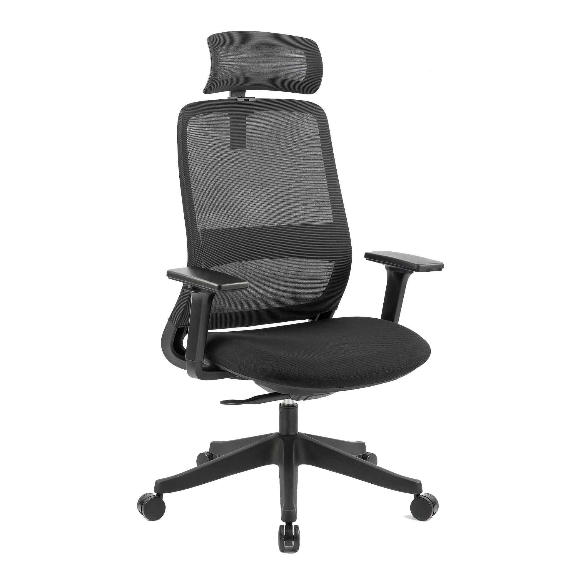 Carlie High Back Molded Foam Seat Ergonomic Office Chair In Black-Furniture > Office > Office & Desk Chairs-PEROZ Accessories