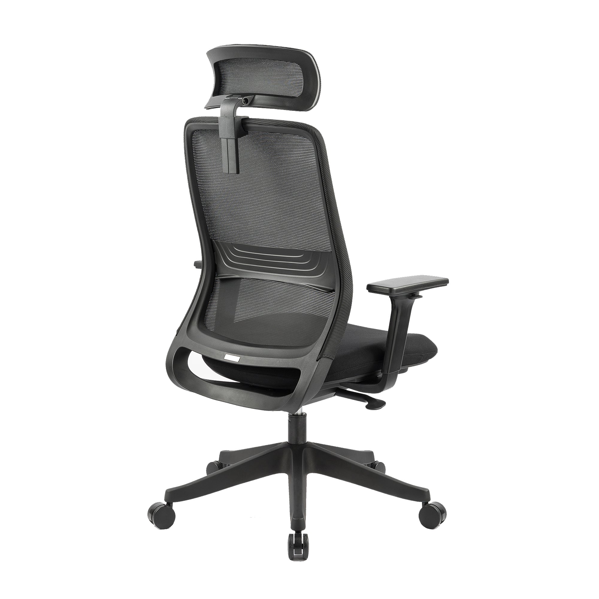 Carlie High Back Molded Foam Seat Ergonomic Office Chair In Black-Furniture > Office > Office & Desk Chairs-PEROZ Accessories