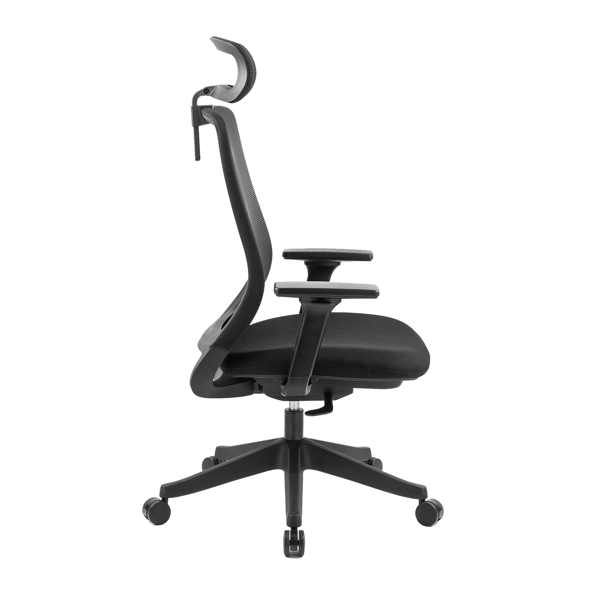 Carlie High Back Molded Foam Seat Ergonomic Office Chair In Black-Furniture > Office > Office & Desk Chairs-PEROZ Accessories