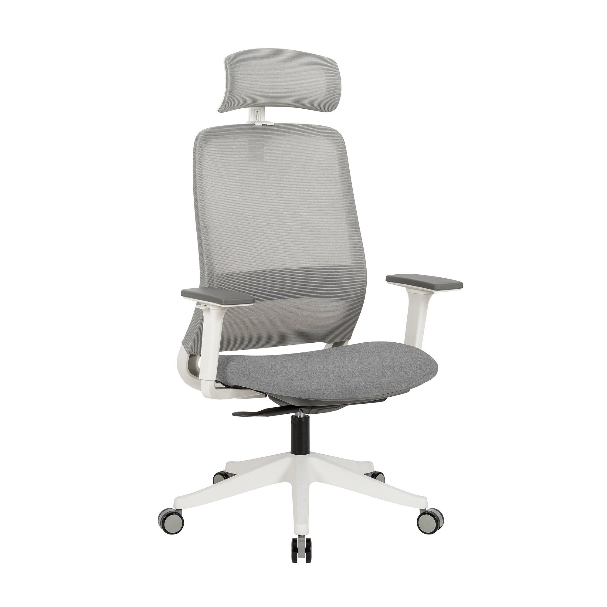 Carlie High Back Molded Foam Seat Ergonomic Office Chair In Grey-Furniture > Office > Office & Desk Chairs-PEROZ Accessories