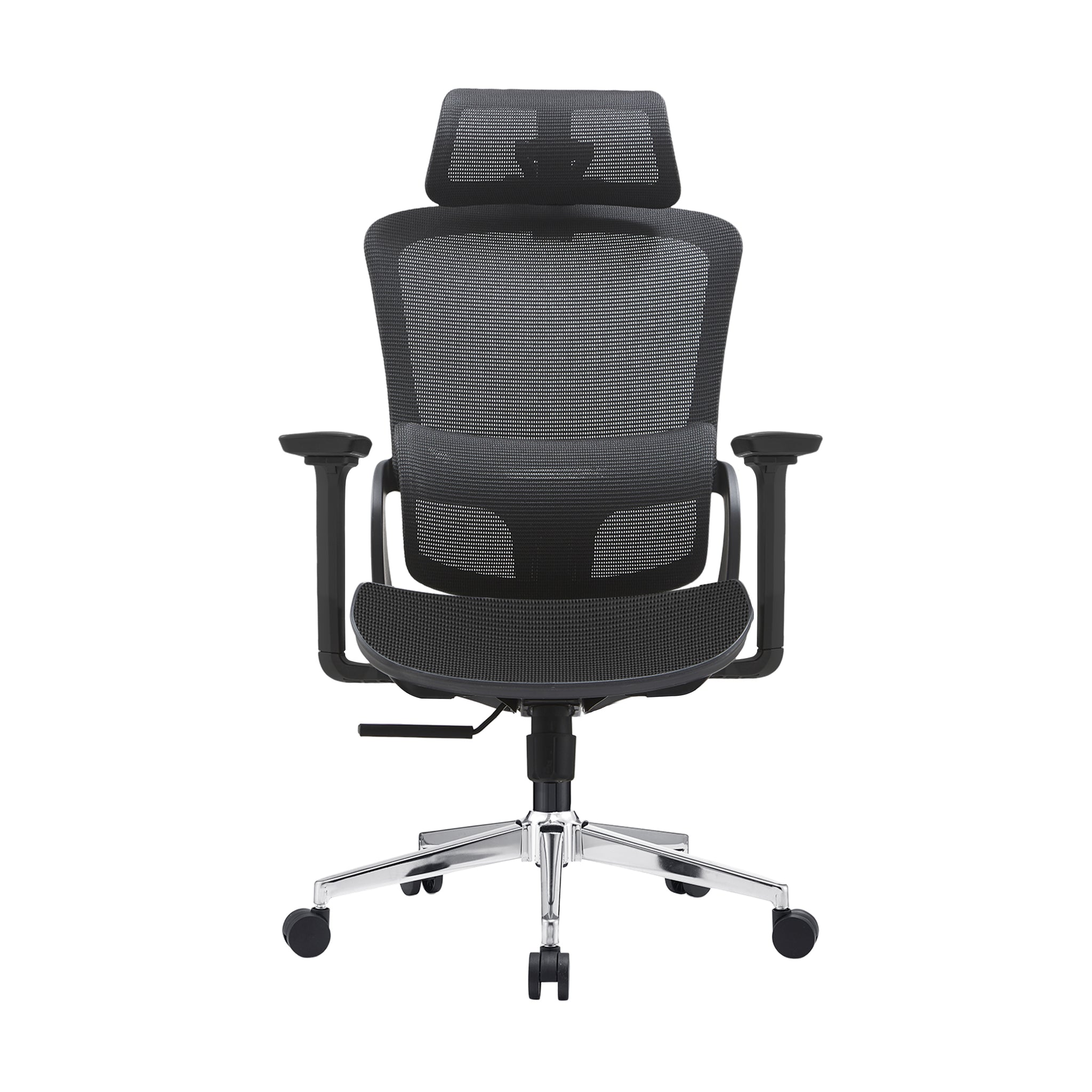 Elena High Back Full Mesh Ergonomic Office Chair In Black-Furniture > Office > Office & Desk Chairs-PEROZ Accessories