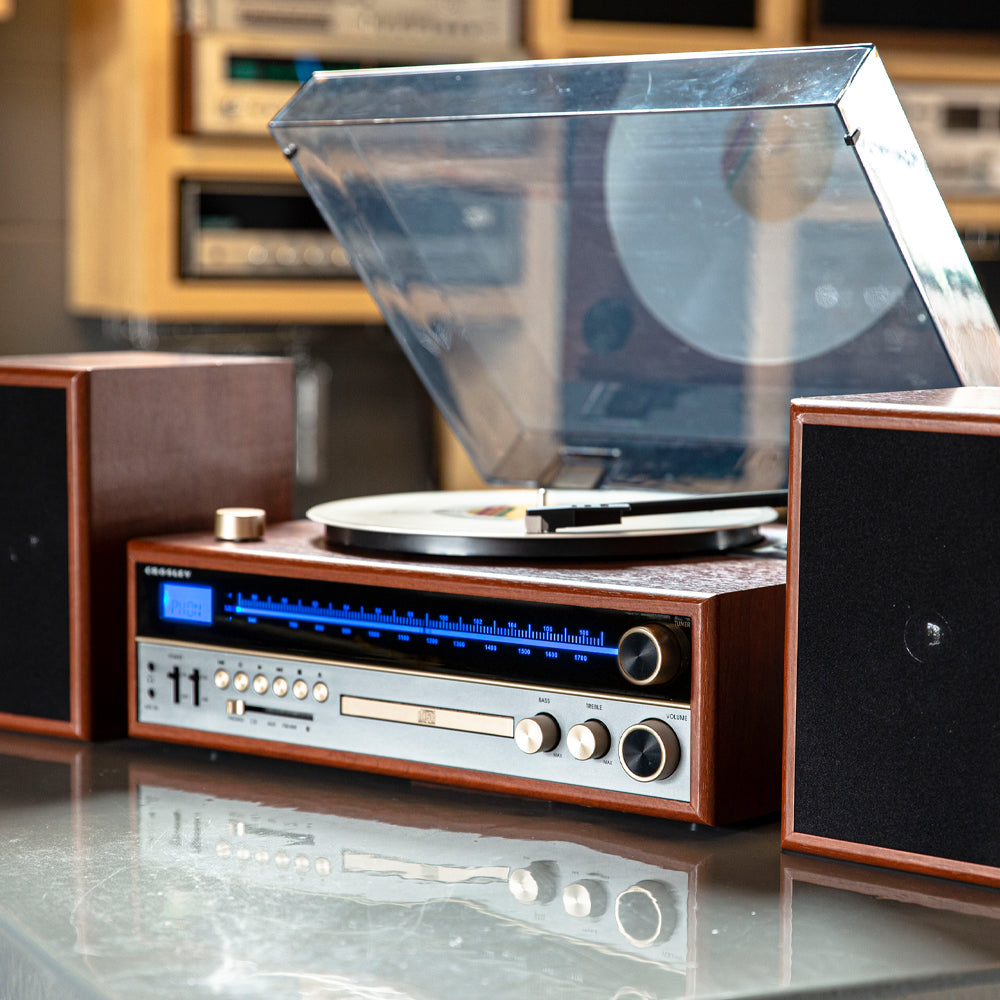 Crosley 1975T Vinyl Record Turntable Player-Audio & Video > Musical Instrument & Accessories > Audio Players & Recorders-PEROZ Accessories