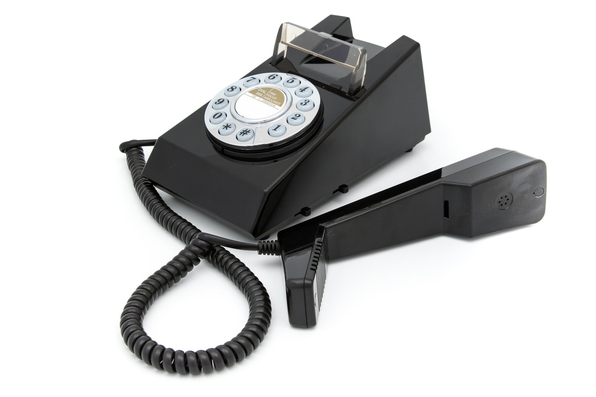 GPO Retro Trim Phone Push Button - Black-Audio & Video > Musical Instrument & Accessories-PEROZ Accessories