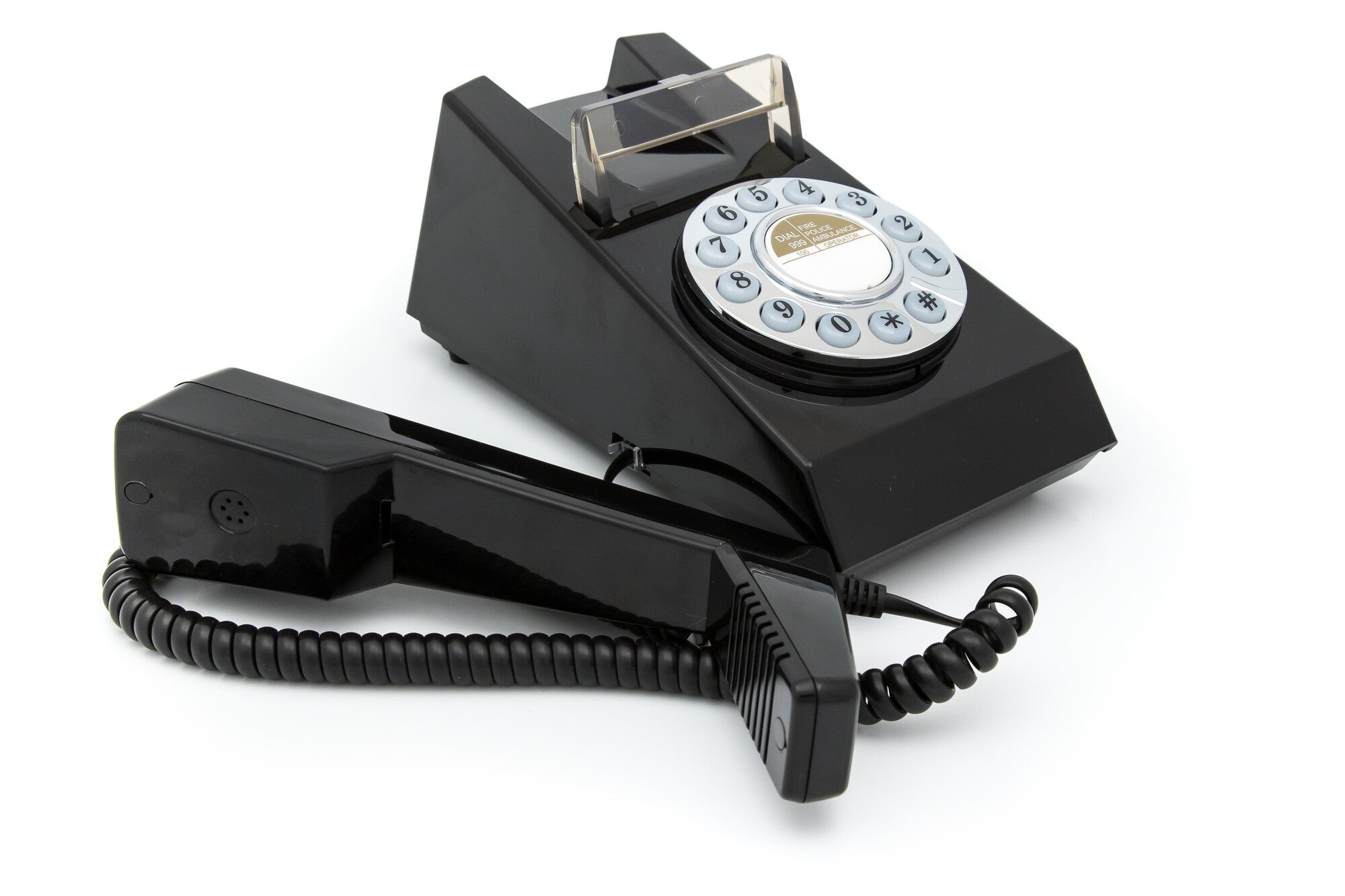 GPO Retro Trim Phone Push Button - Black-Audio & Video > Musical Instrument & Accessories-PEROZ Accessories
