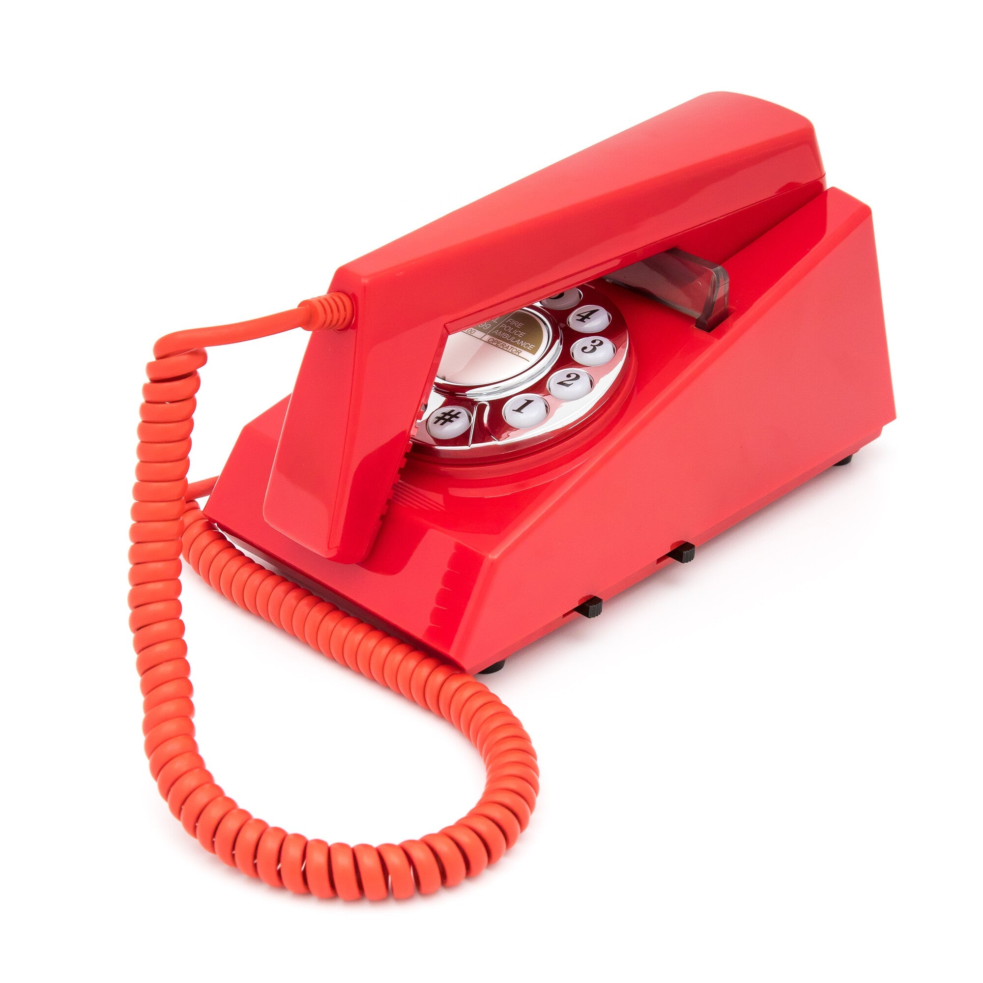 GPO Retro Trim Phone Push Button - Red-Audio & Video > Musical Instrument & Accessories-PEROZ Accessories