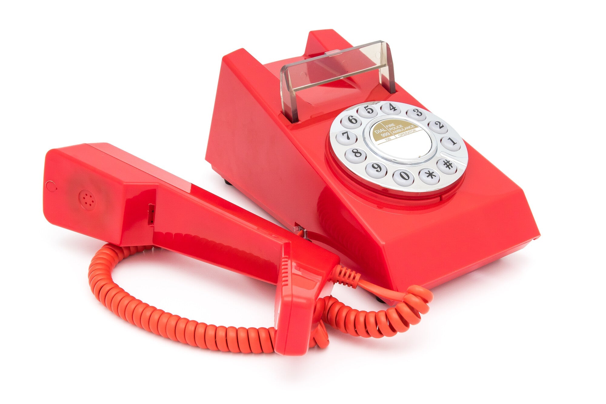 GPO Retro Trim Phone Push Button - Red-Audio & Video > Musical Instrument & Accessories-PEROZ Accessories