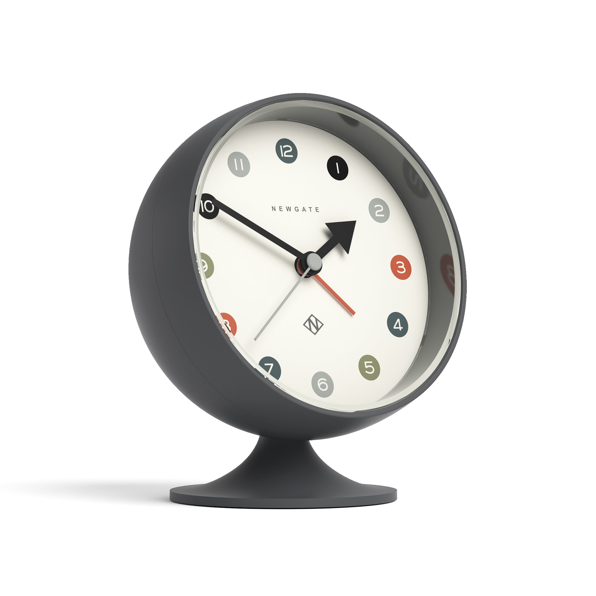 Newgate Spheric Alarm Clock Blizzard Grey-Home & Garden > Decor-PEROZ Accessories