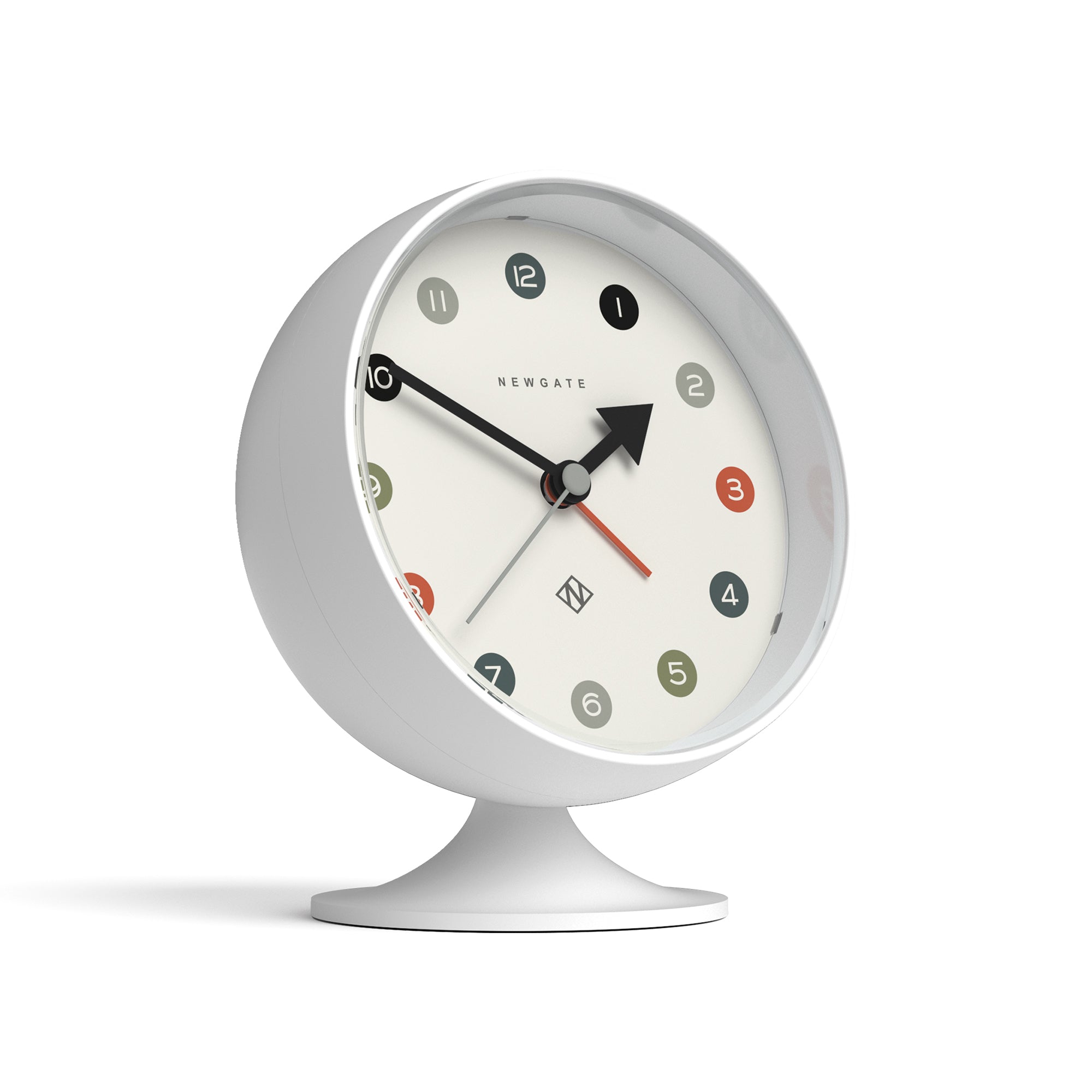 Newgate Spheric Alarm Clock White-Home & Garden > Decor-PEROZ Accessories