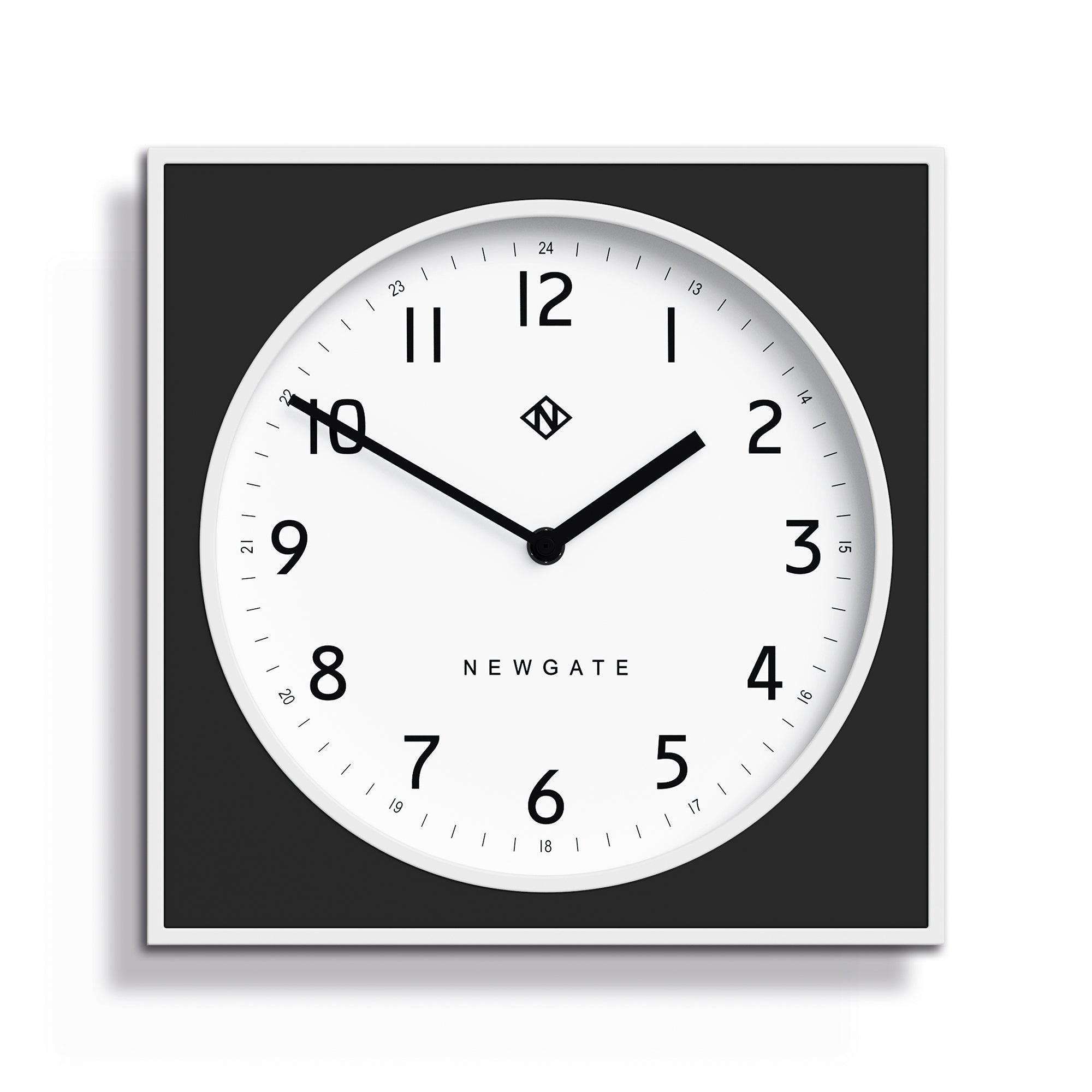 Newgate Burger & Chips Wall Clock Black-Home & Garden > Decor-PEROZ Accessories