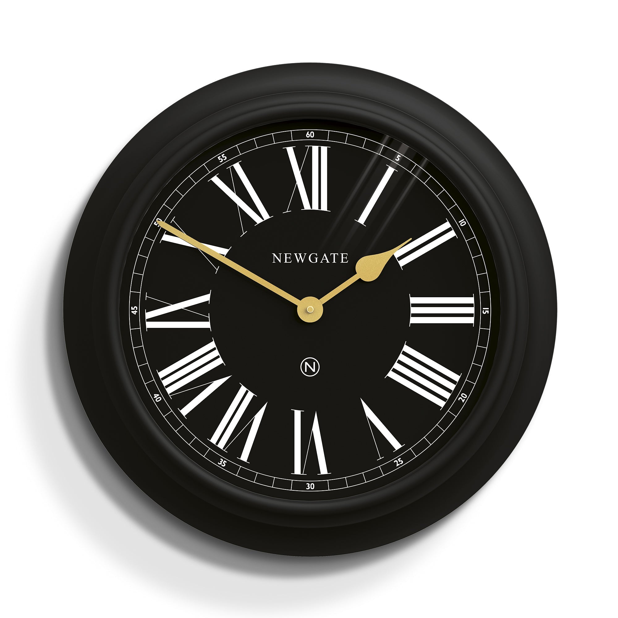 Newgate Chocolate Shop Wall Clock Silicone Cave Black-Home & Garden > Decor-PEROZ Accessories