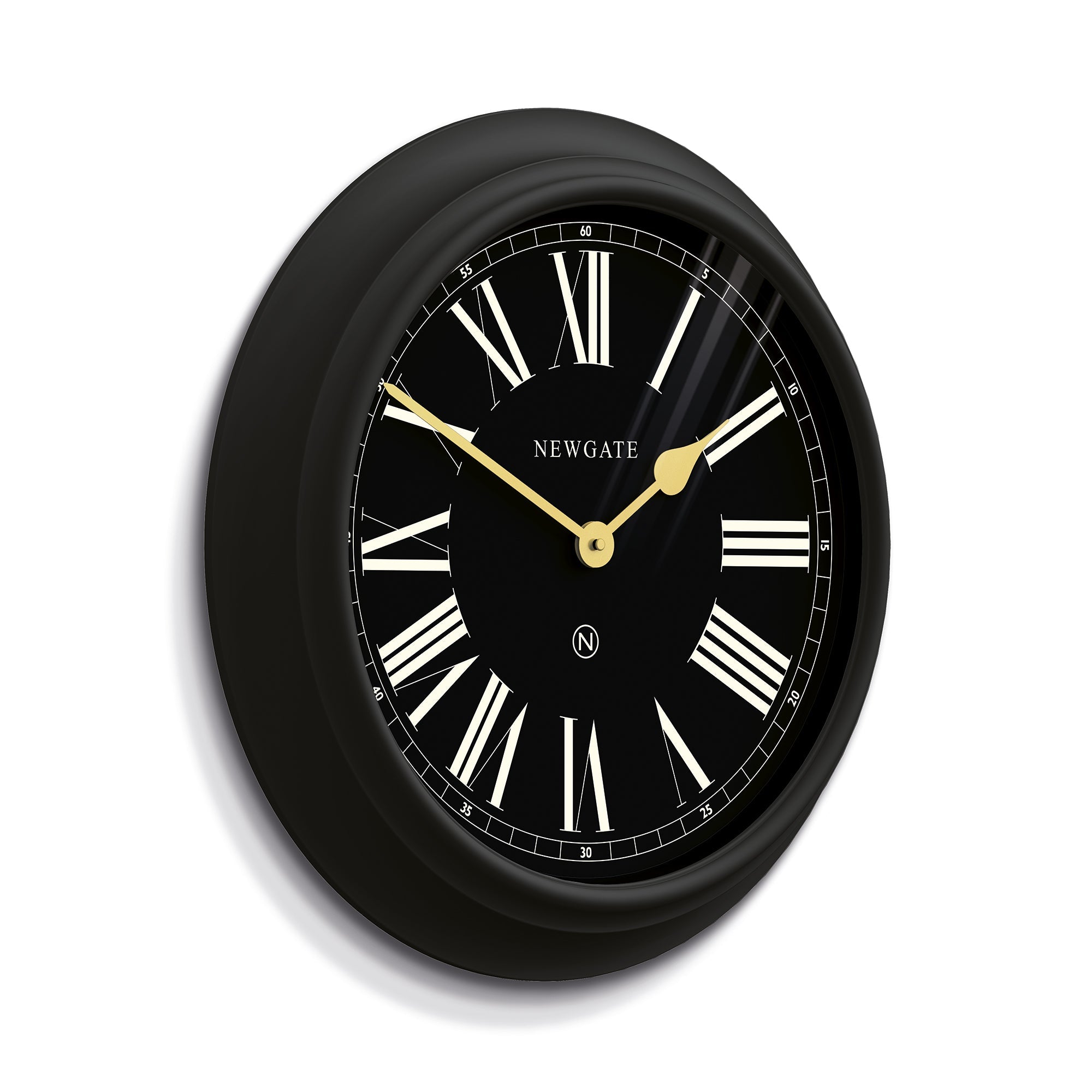 Newgate Chocolate Shop Wall Clock Silicone Cave Black-Home & Garden > Decor-PEROZ Accessories