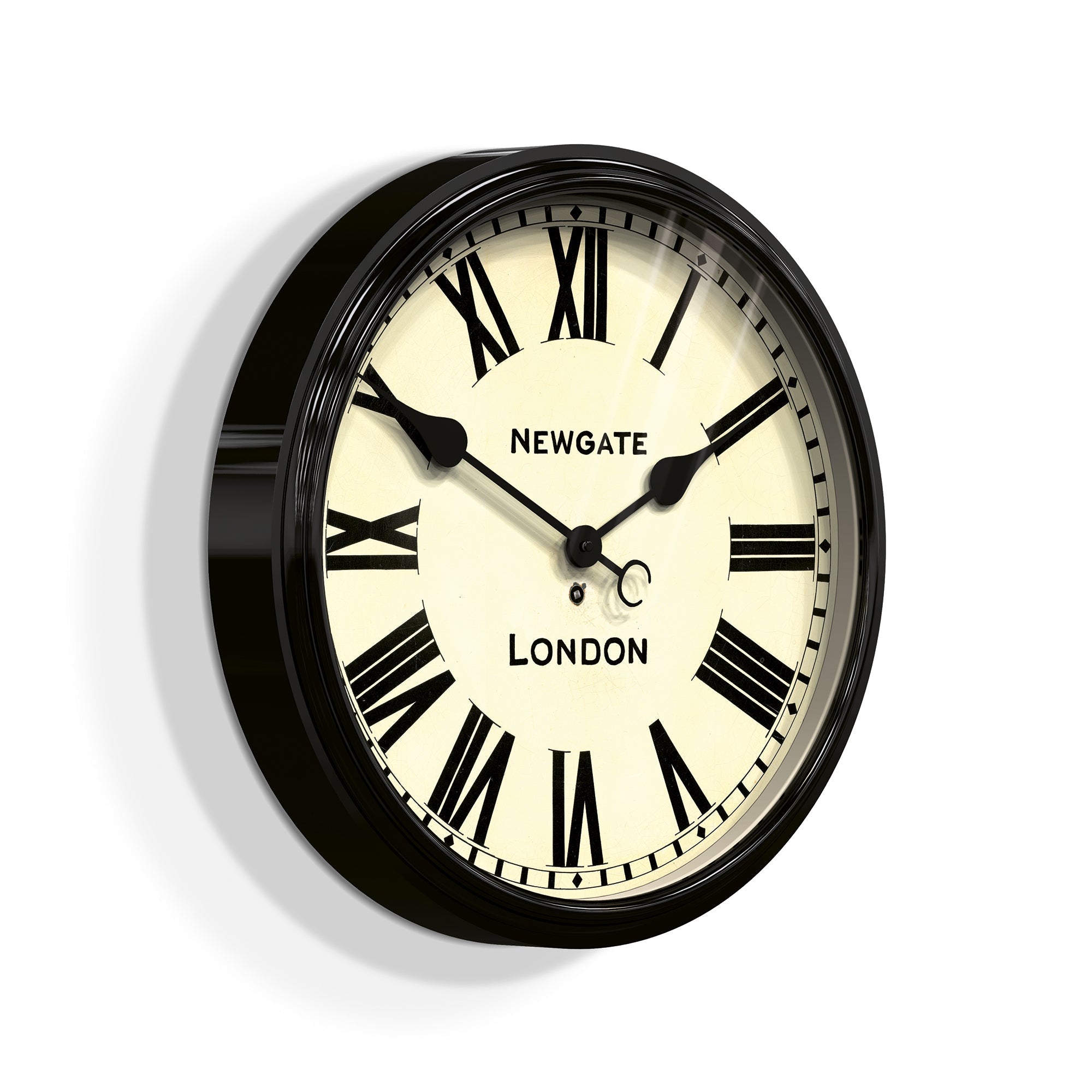 Newgate Battersby Clock Black-Home & Garden > Home Office Accessories-PEROZ Accessories