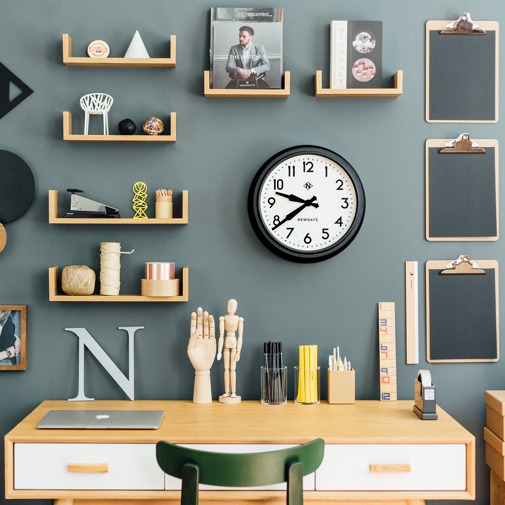 Newgate 50S Electric Clock Black-Home & Garden > Decor-PEROZ Accessories