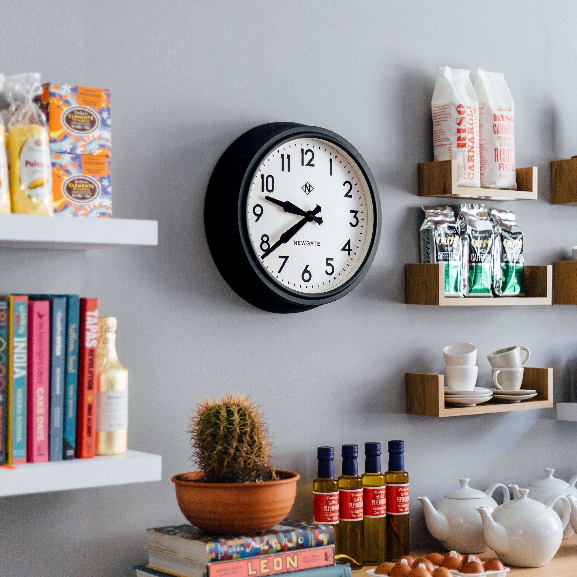 Newgate 50S Electric Clock Black-Home & Garden > Decor-PEROZ Accessories