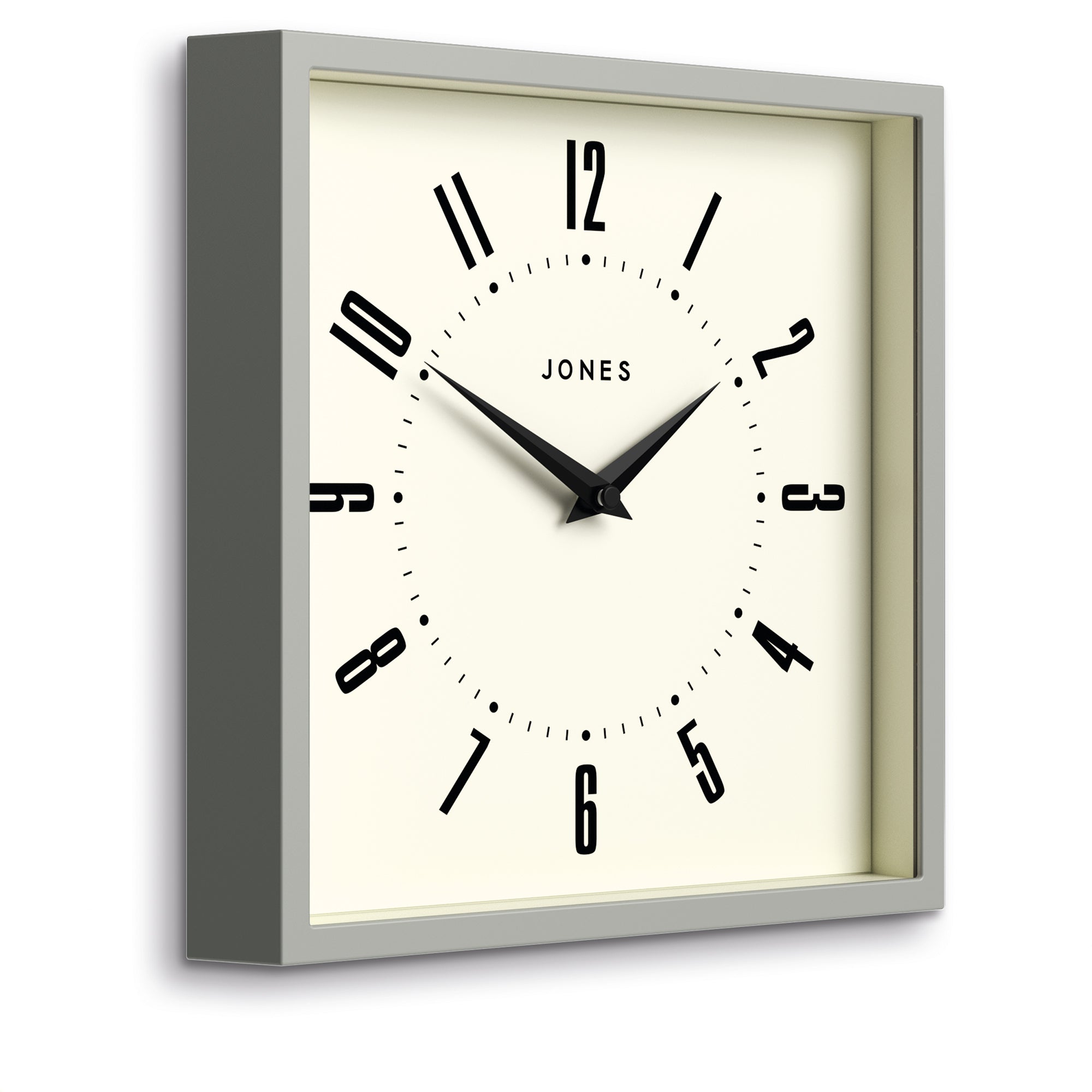 Newgate Jones Box Wall Clock Grey-Home & Garden > Decor-PEROZ Accessories