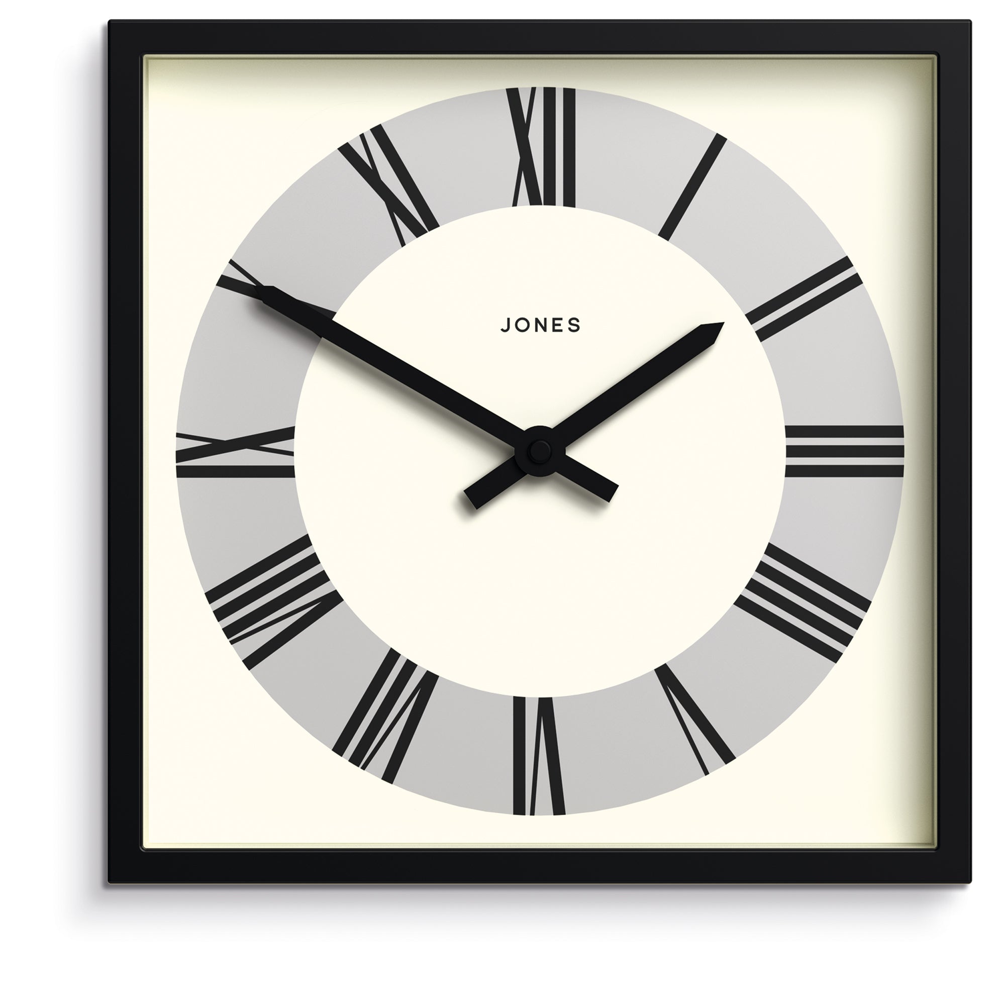 Newgate Jones Box Wall Clock Matte Black-Home & Garden > Decor-PEROZ Accessories