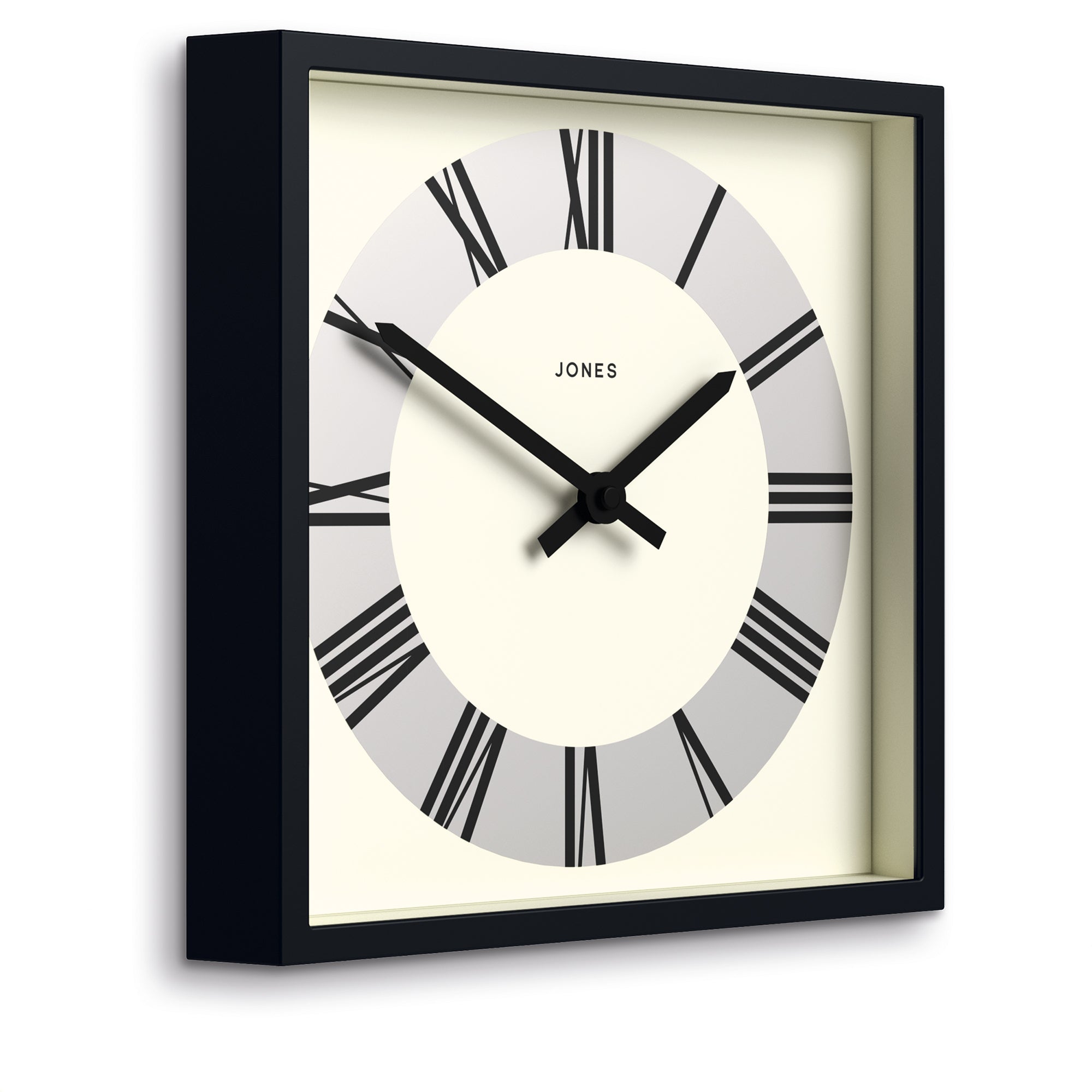 Newgate Jones Box Wall Clock Matte Black-Home & Garden > Decor-PEROZ Accessories