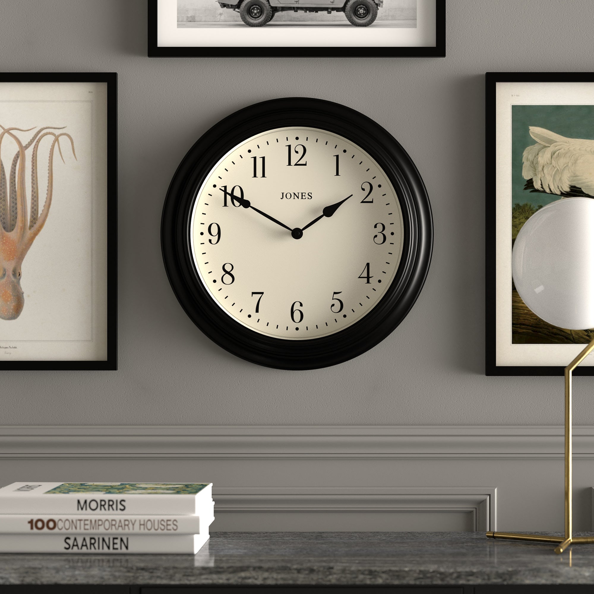Newgate Jones Supper Club Clock Black-Home & Garden > Decor-PEROZ Accessories