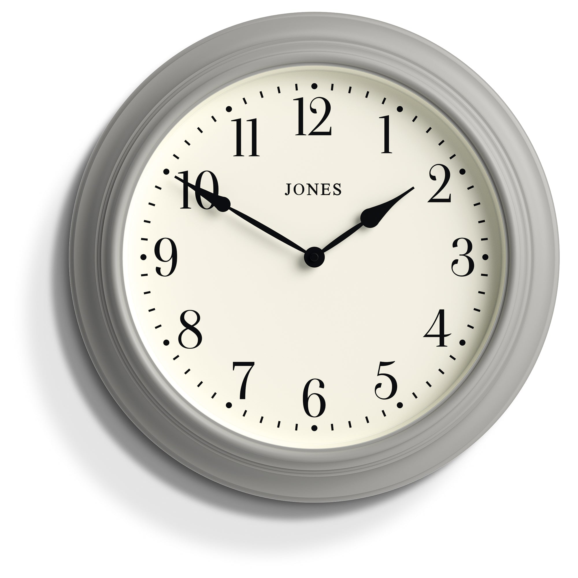 Newgate Jones Supper Club Clock Cloud Grey-Home & Garden > Decor-PEROZ Accessories