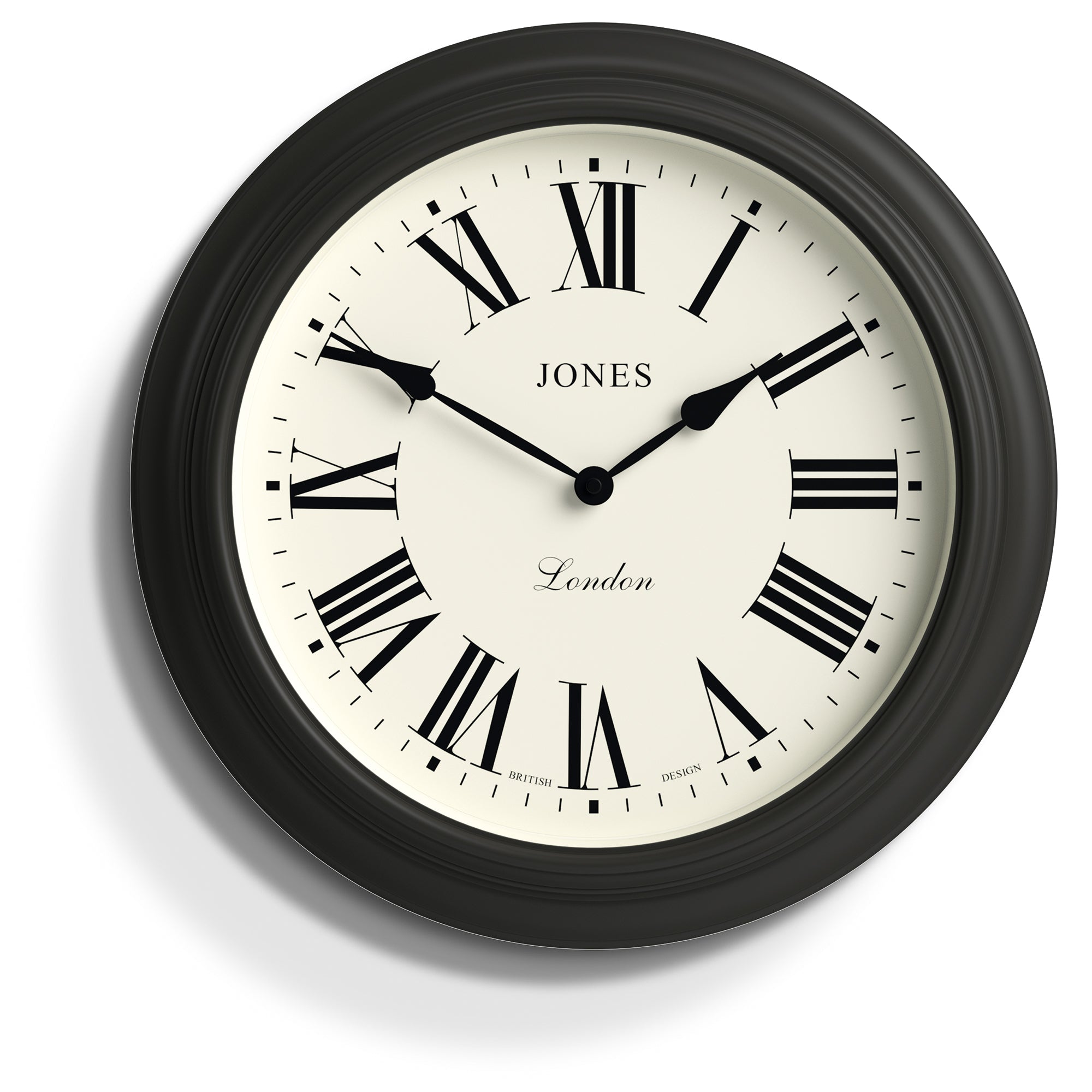 Newgate Jones Supper Club Clock Charcoal Grey-Home & Garden > Decor-PEROZ Accessories