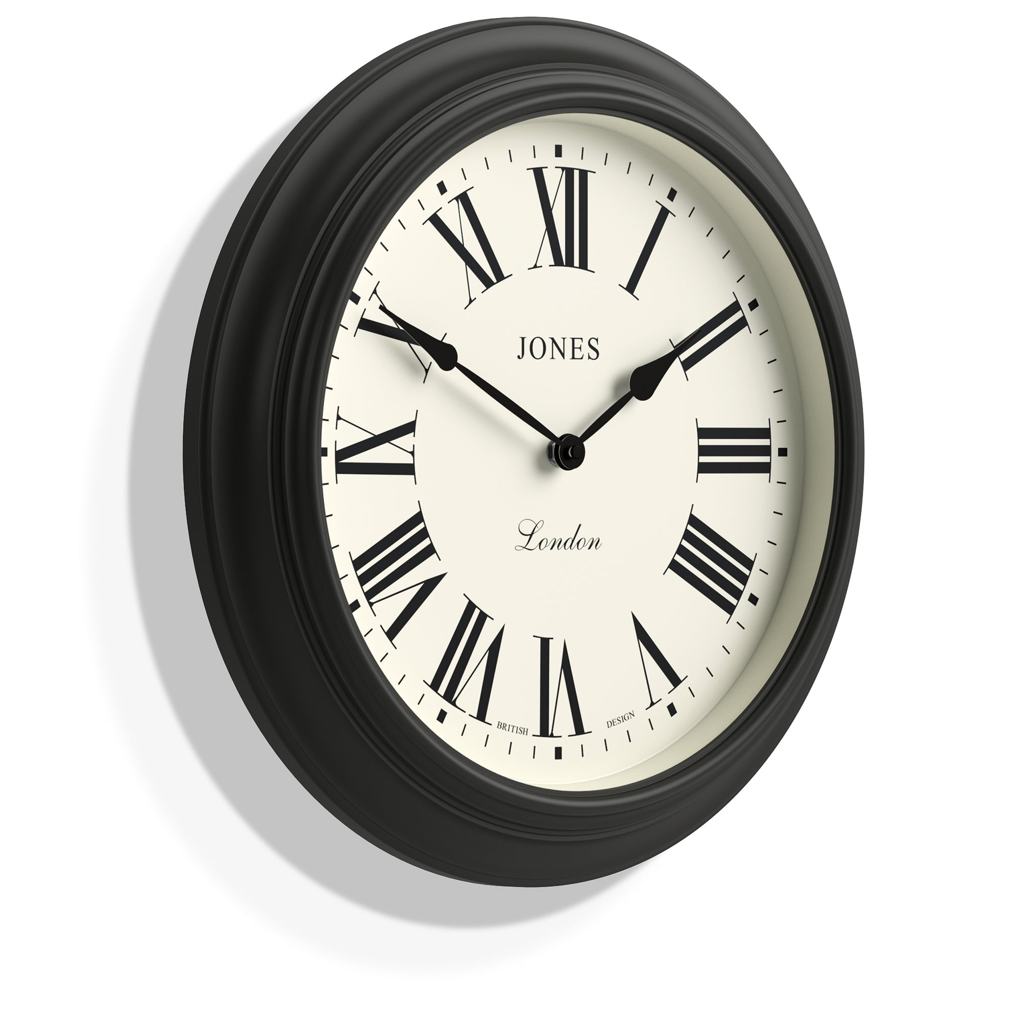 Newgate Jones Supper Club Clock Charcoal Grey-Home & Garden > Decor-PEROZ Accessories