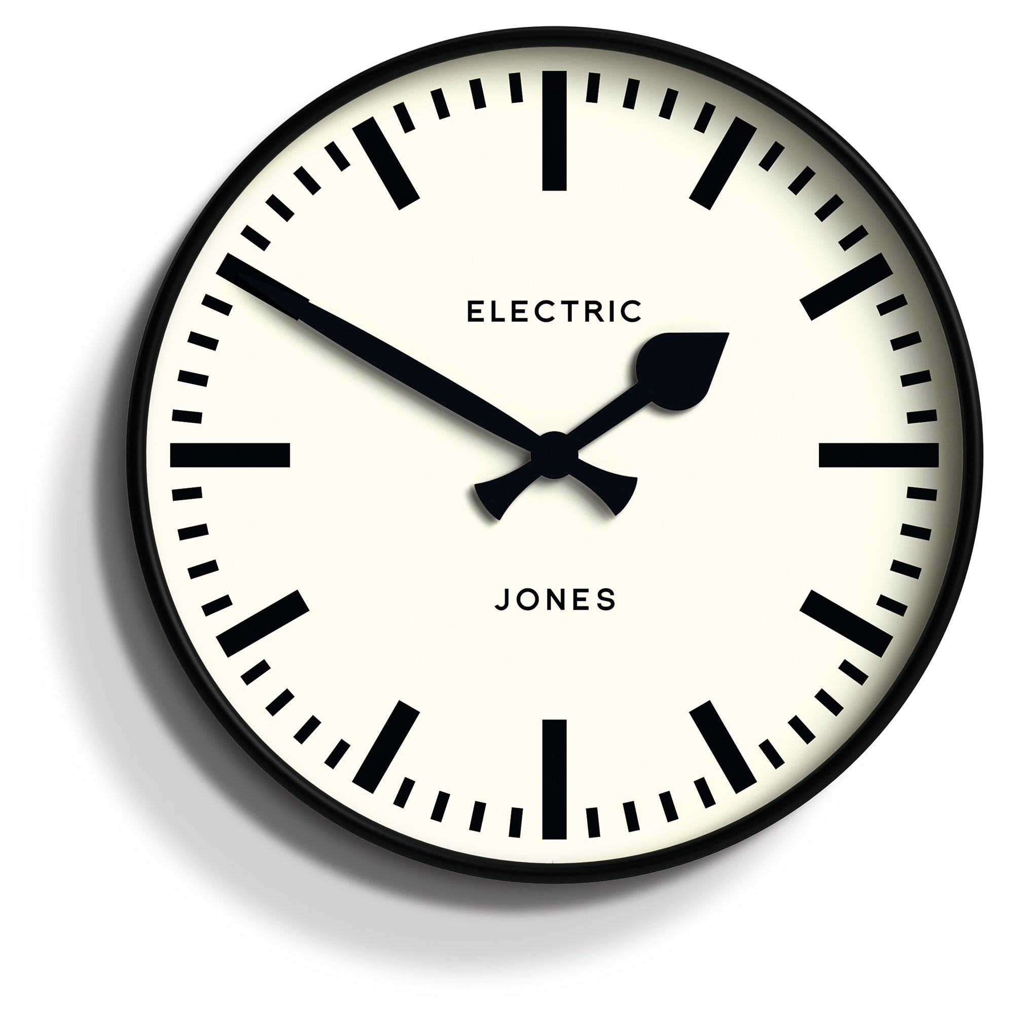 Newgate Jones Railway Wall Clock Black-Home & Garden > Decor-PEROZ Accessories