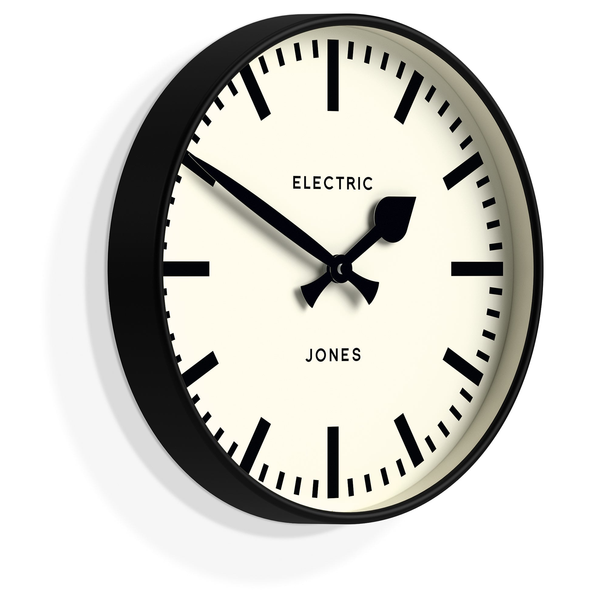 Newgate Jones Railway Wall Clock Black-Home & Garden > Decor-PEROZ Accessories
