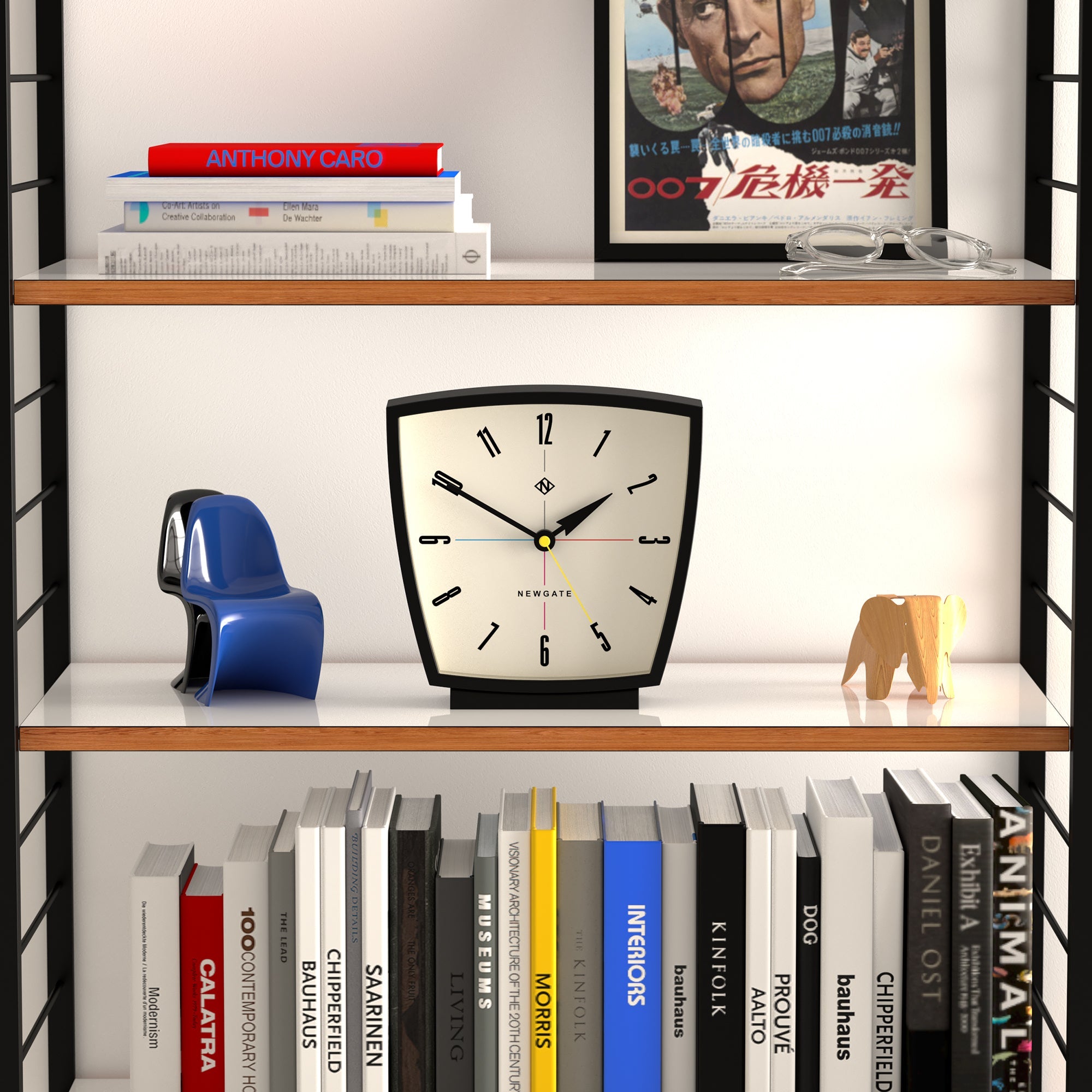 Newgate Odyssey Mantel Clock Black-Home & Garden > Decor-PEROZ Accessories