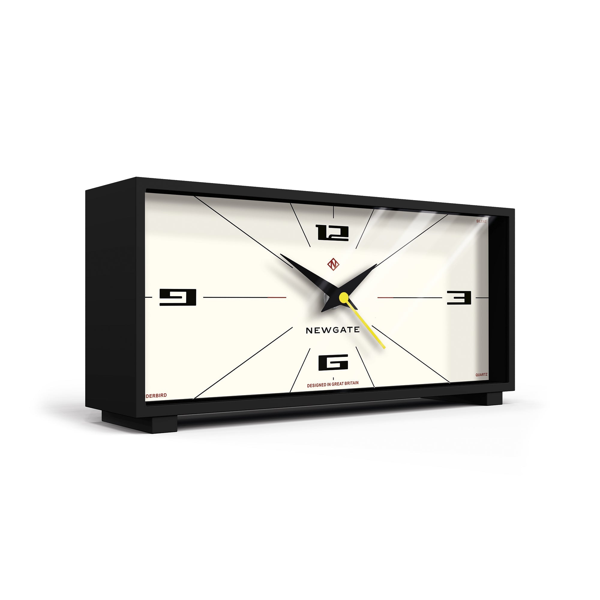 Newgate Thunderbird Mantel Clock Neutral Rocket Dial-Home & Garden > Home Office Accessories-PEROZ Accessories