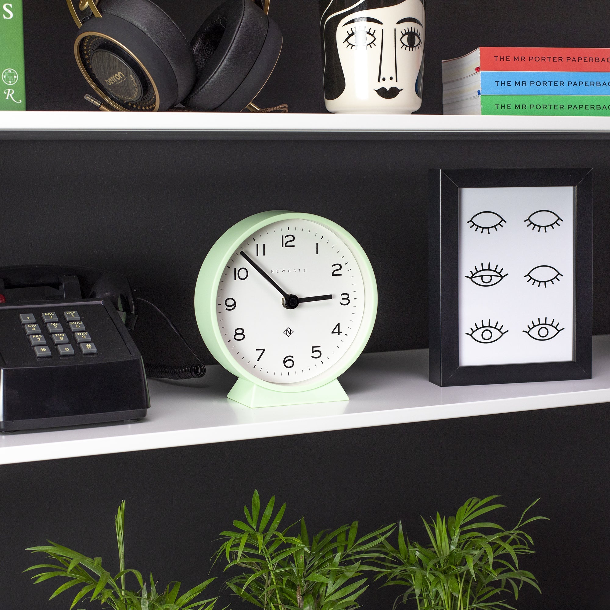 Newgate M Mantel Clock Neo Mint-Home & Garden > Decor-PEROZ Accessories