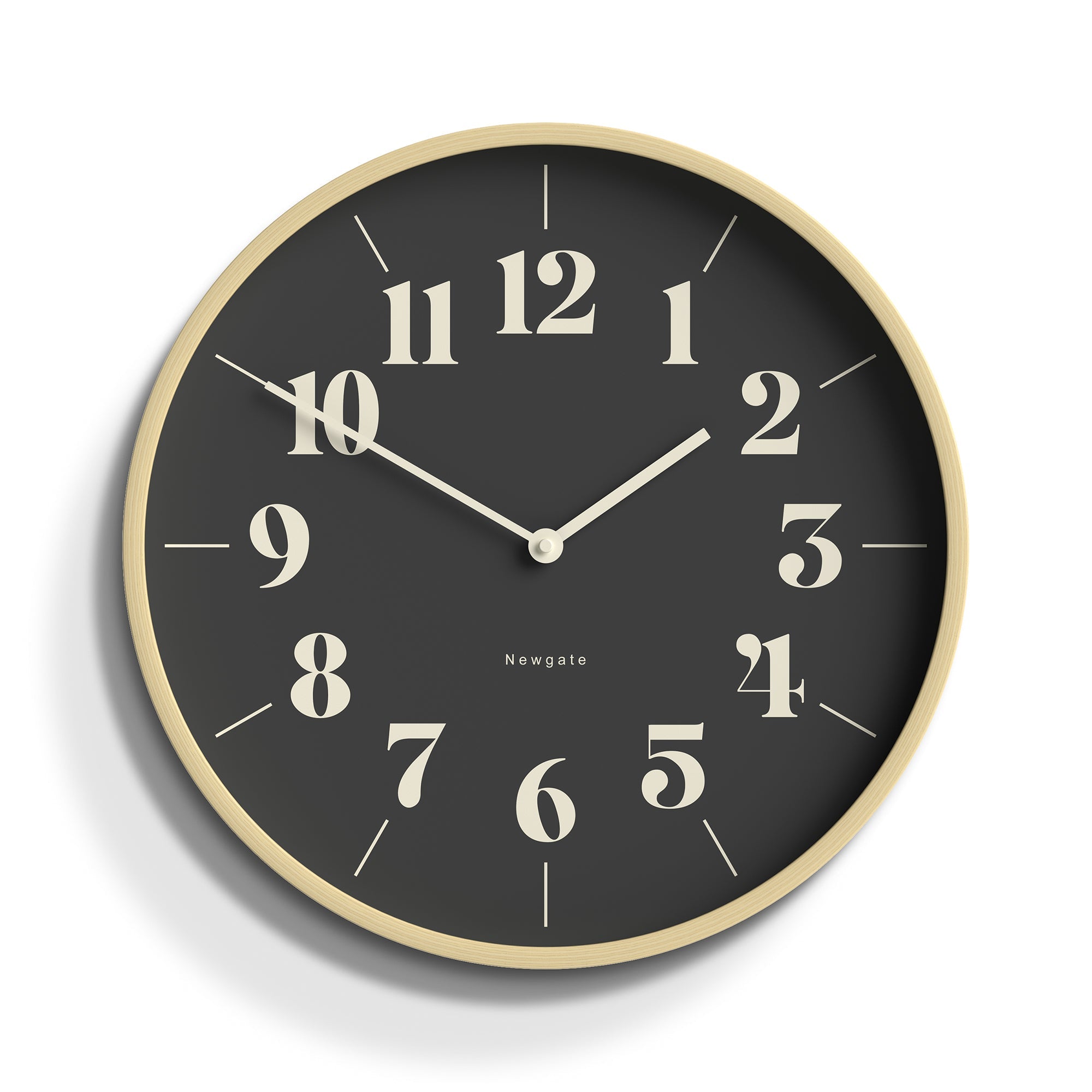 Newgate Mr Clarke Clock Pale Wood Reverse Hopscotch Dial-Home & Garden > Decor-PEROZ Accessories