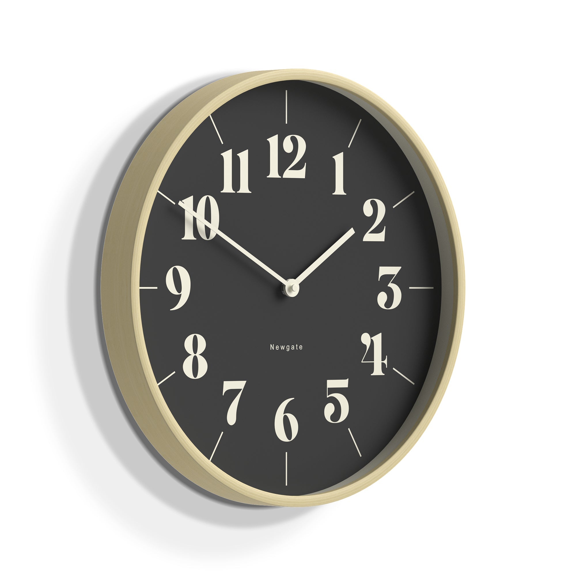 Newgate Mr Clarke Clock Pale Wood Reverse Hopscotch Dial-Home & Garden > Decor-PEROZ Accessories