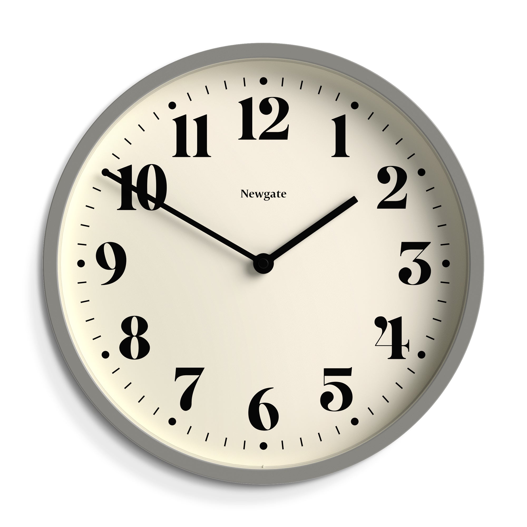 Newgate Number Four Wall Clock Matte Posh Grey-Home & Garden > Decor-PEROZ Accessories