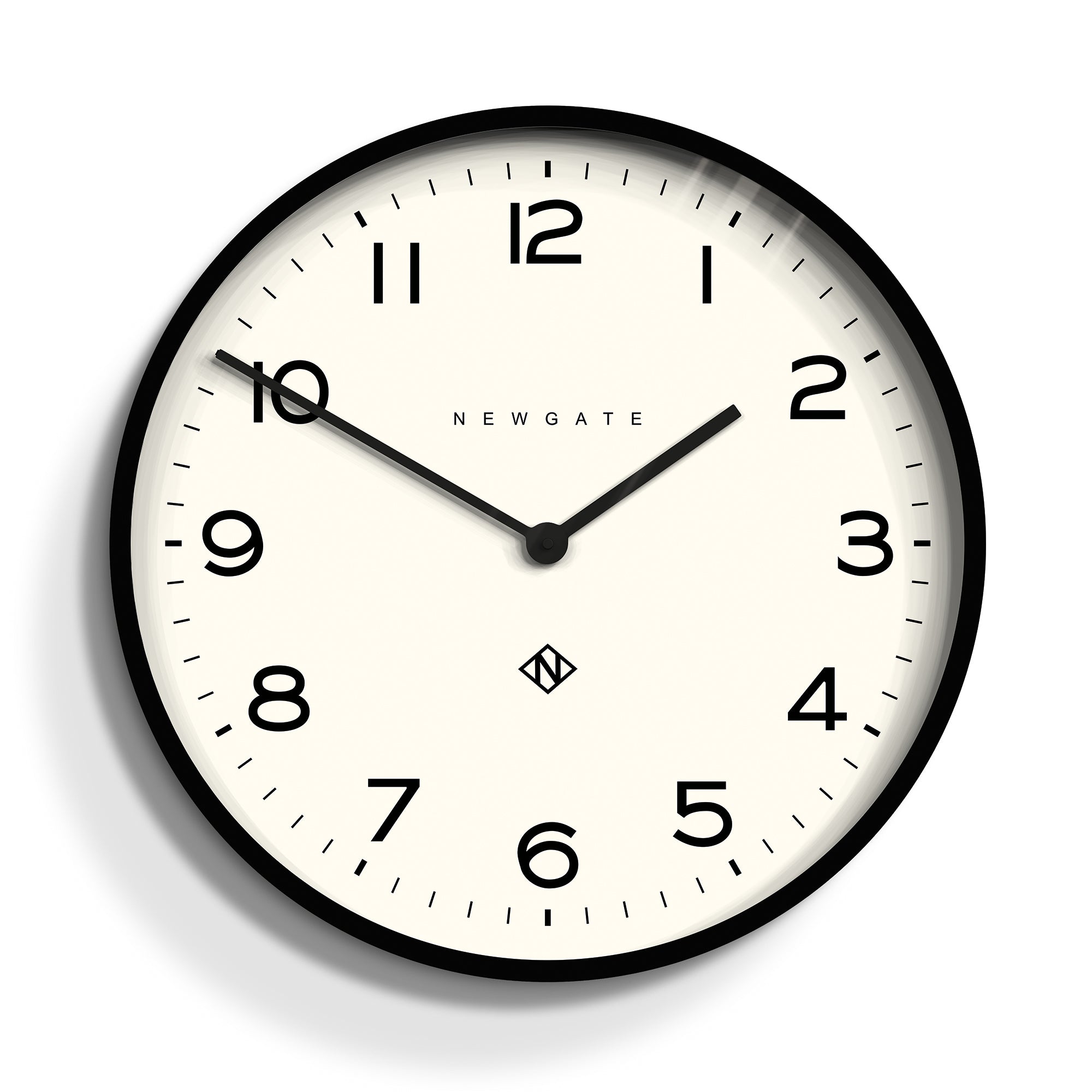 Newgate Number One Clock Echo Black-Home & Garden > Decor-PEROZ Accessories