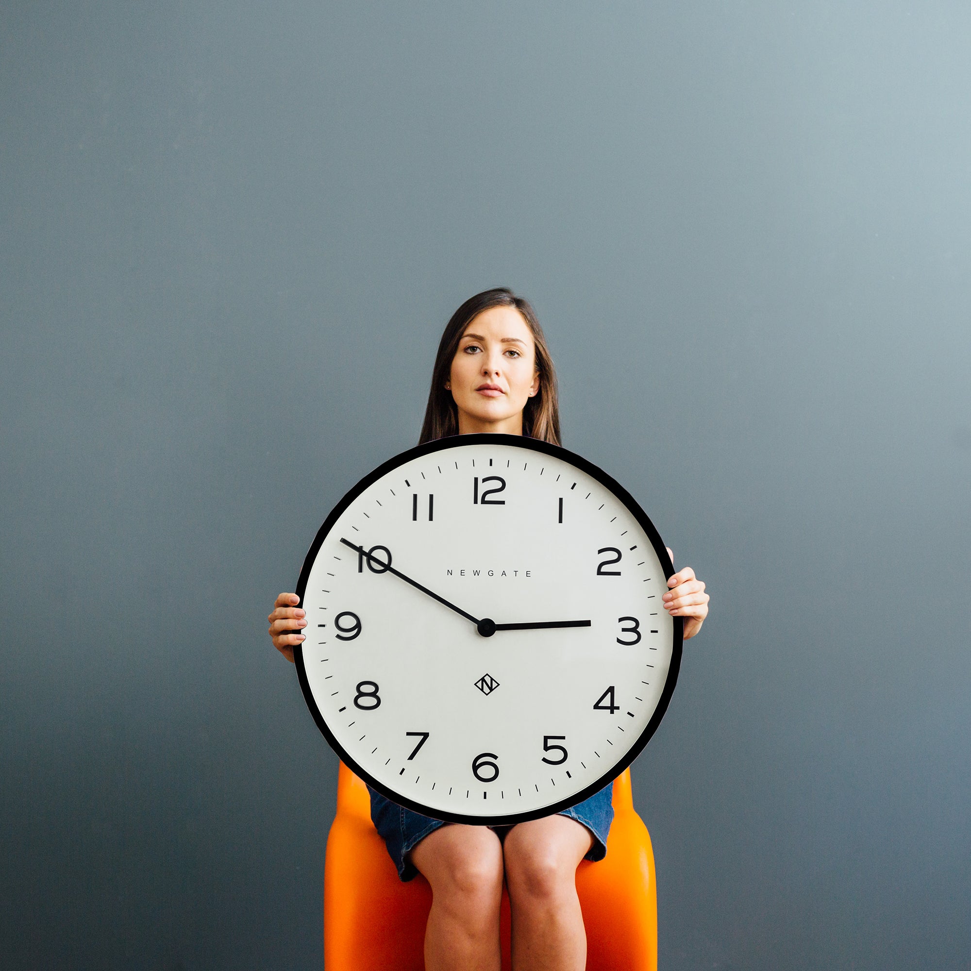 Newgate Number One Clock Echo Black-Home & Garden > Decor-PEROZ Accessories