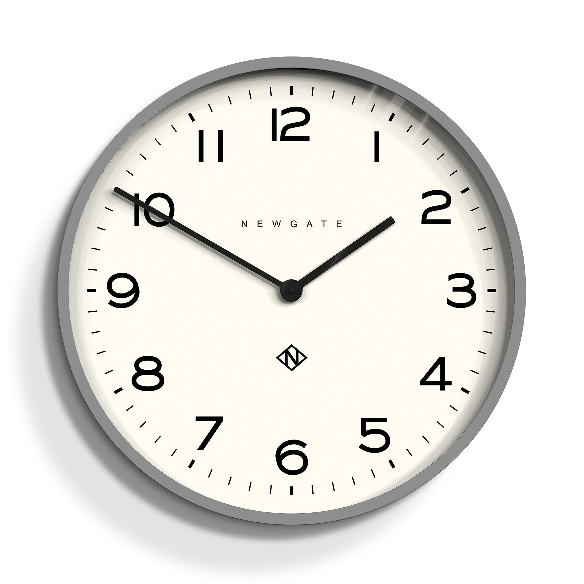 Newgate Number One Clock Echo Posh Grey-Home & Garden > Decor-PEROZ Accessories