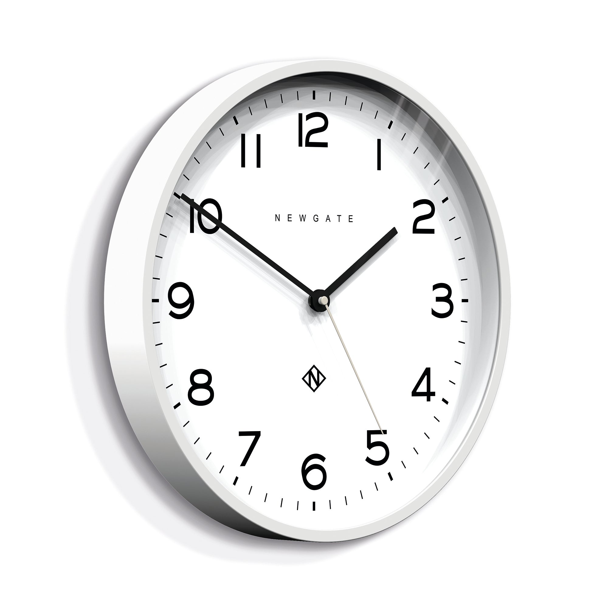 Newgate Number Three Echo Clock Silicone White-Home & Garden > Decor-PEROZ Accessories