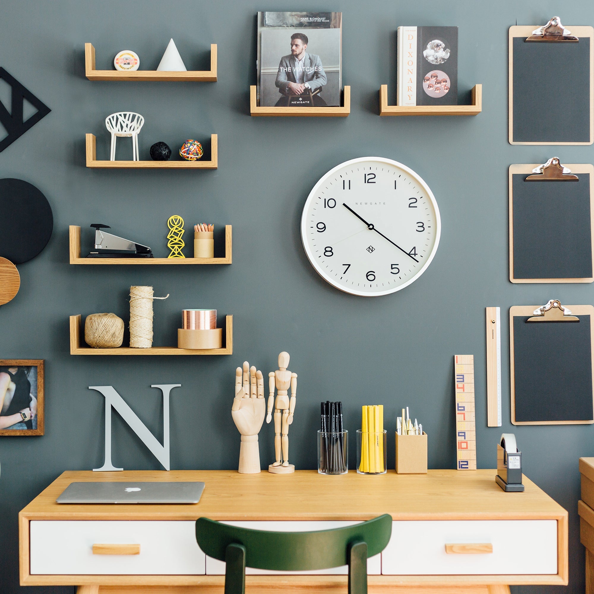 Newgate Number Three Echo Clock Silicone White-Home & Garden > Decor-PEROZ Accessories