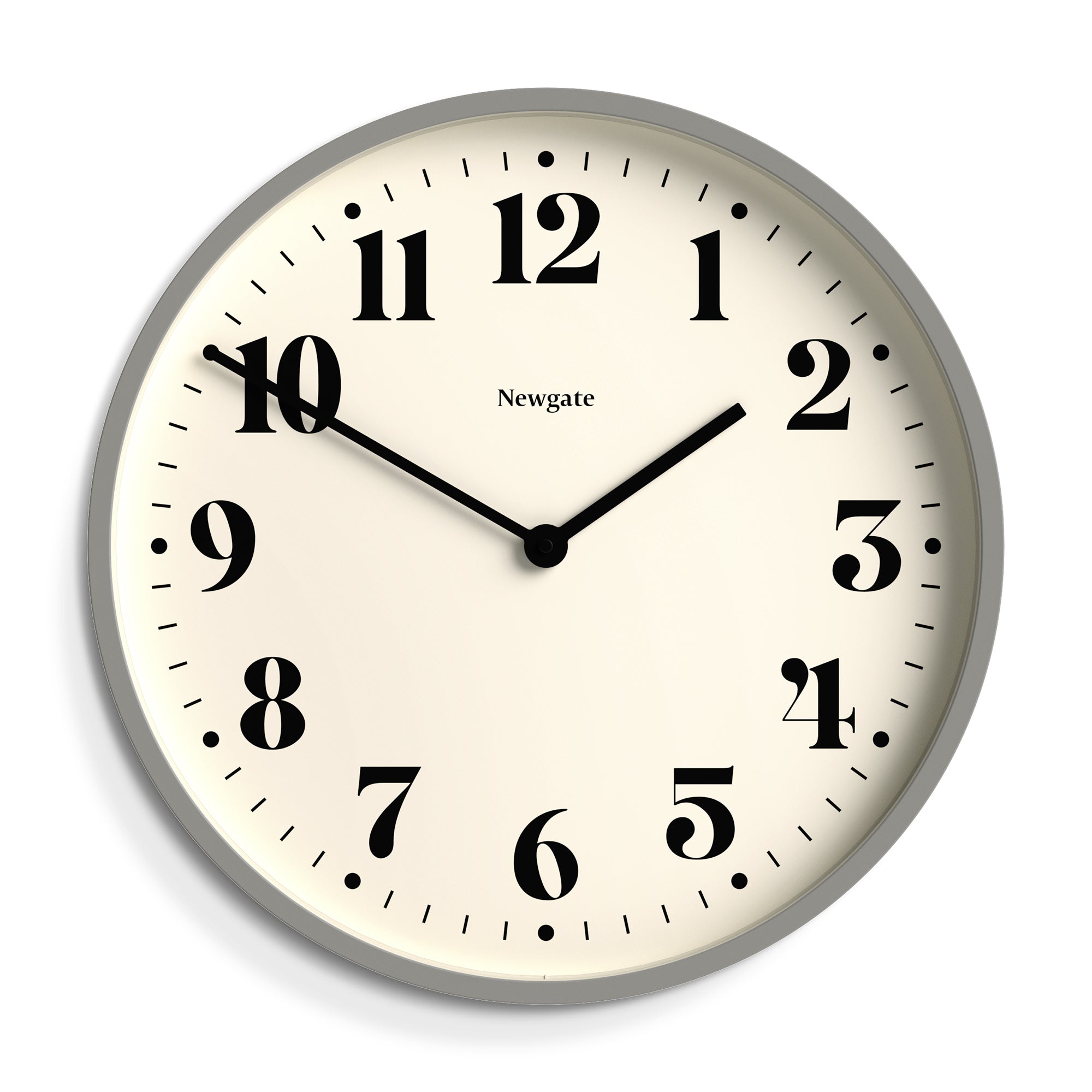 Newgate Number Two Wall Clock Matte Posh Grey-Home & Garden > Decor-PEROZ Accessories
