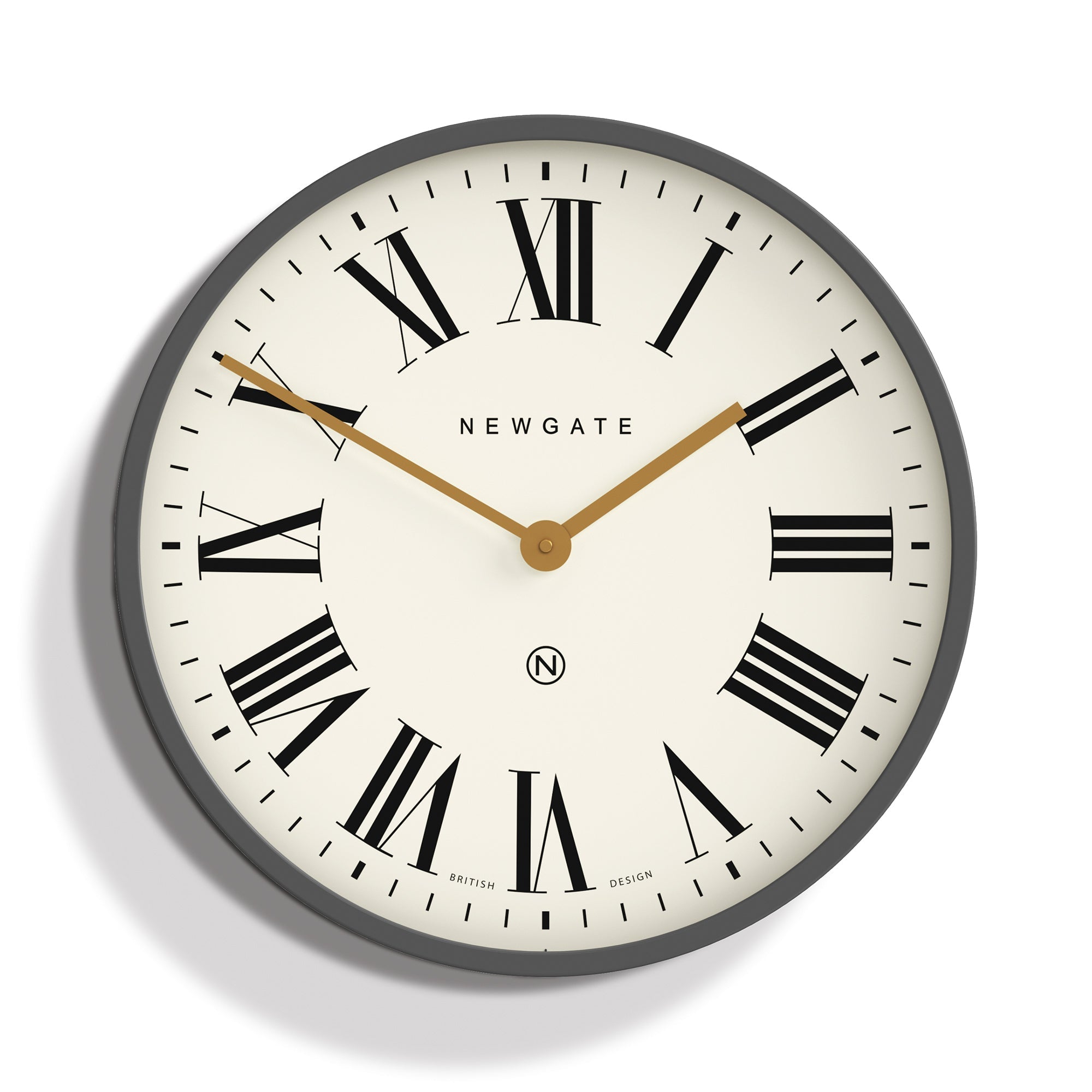 Newgate Mr Butler Wall Clock Moonstone Grey-Home & Garden > Decor-PEROZ Accessories