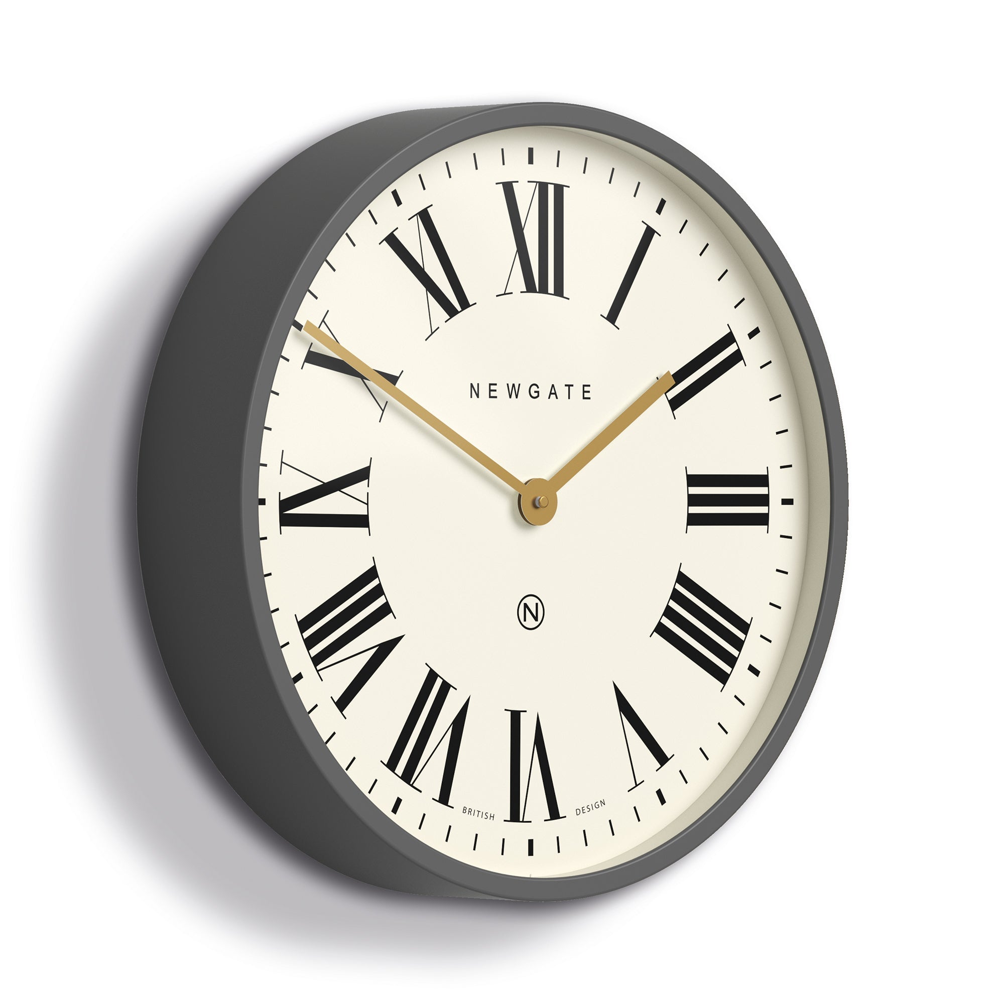 Newgate Mr Butler Wall Clock Moonstone Grey-Home & Garden > Decor-PEROZ Accessories