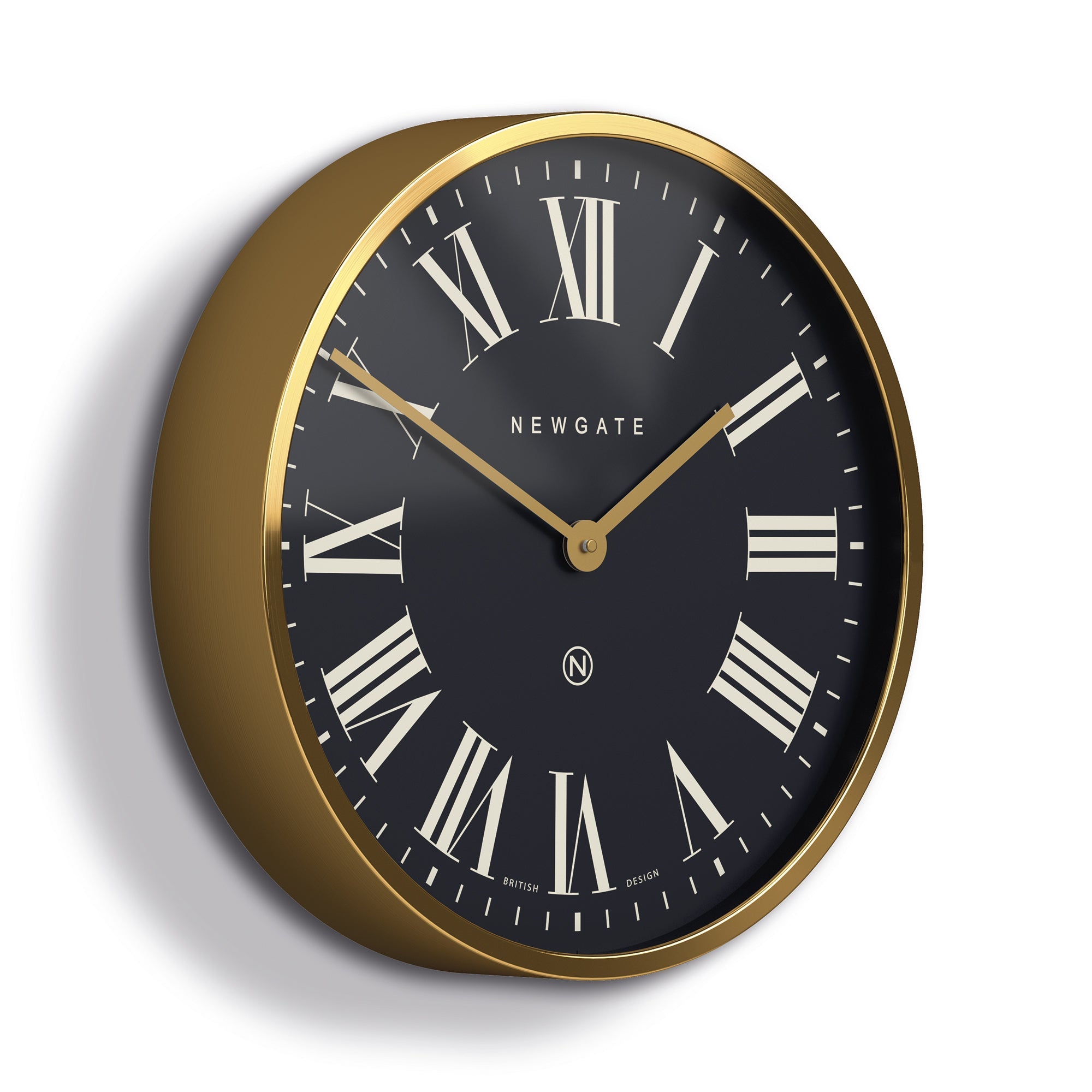 Newgate Mr Butler Wall Clock Radial Brass-Home & Garden > Decor-PEROZ Accessories