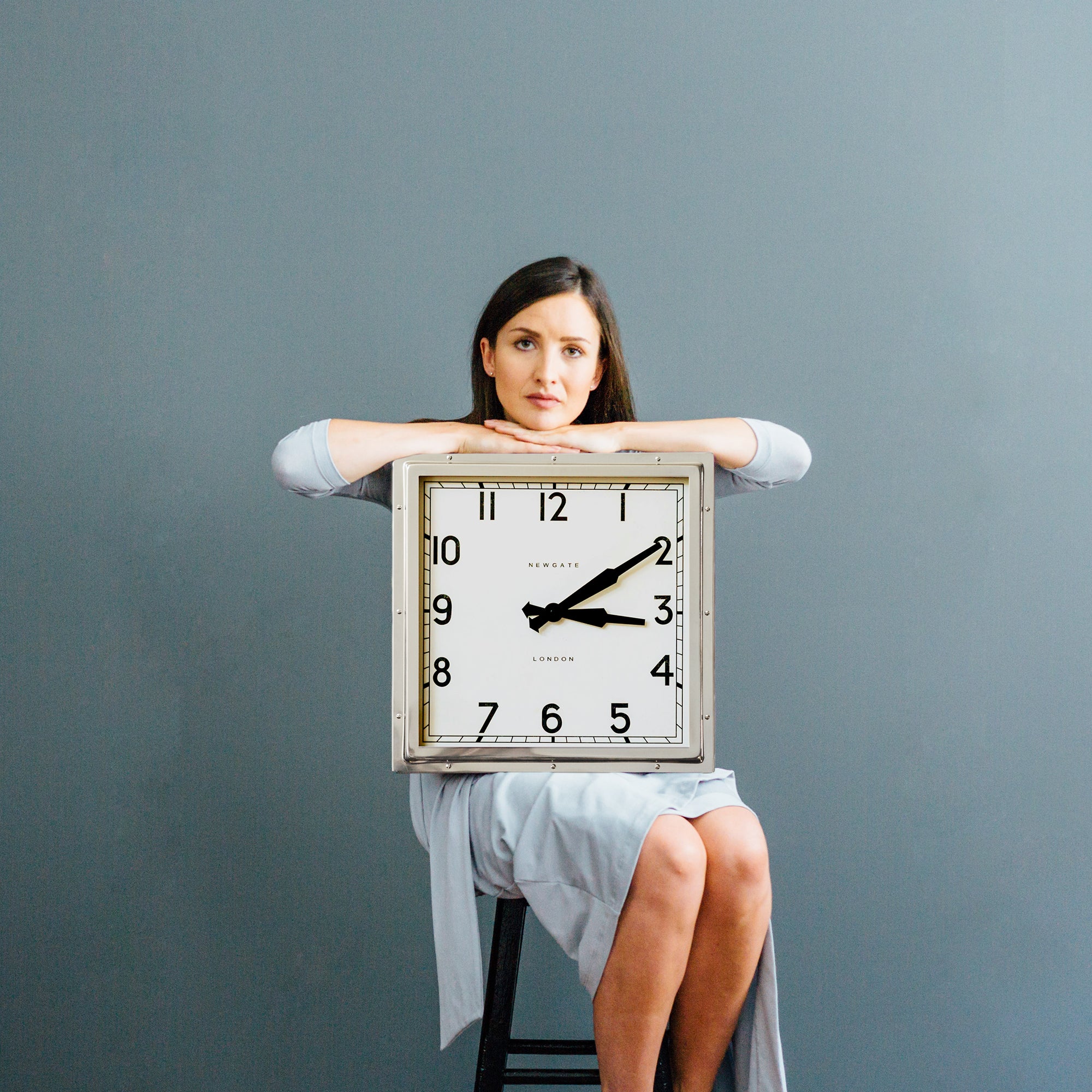 Newgate Quad Clock Chrome-Home & Garden > Decor-PEROZ Accessories