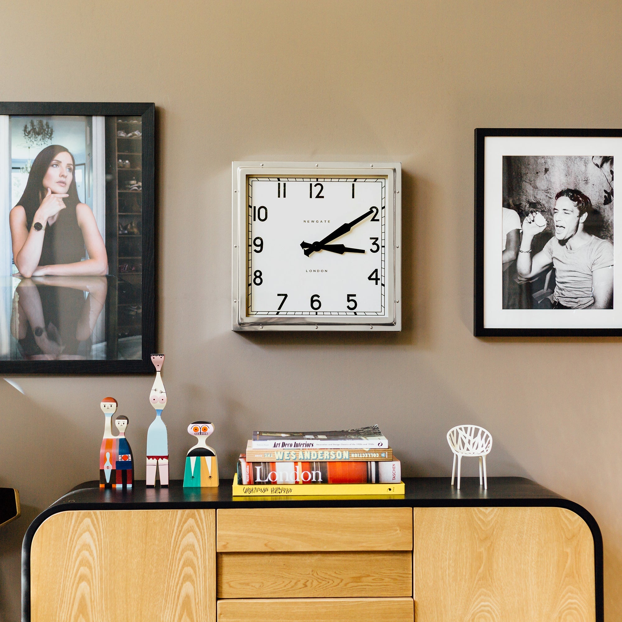 Newgate Quad Clock Chrome-Home & Garden > Decor-PEROZ Accessories