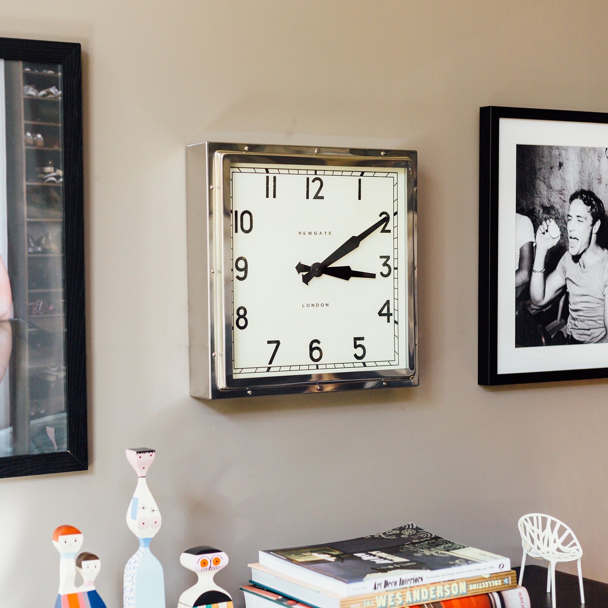 Newgate Quad Clock Chrome-Home & Garden > Decor-PEROZ Accessories
